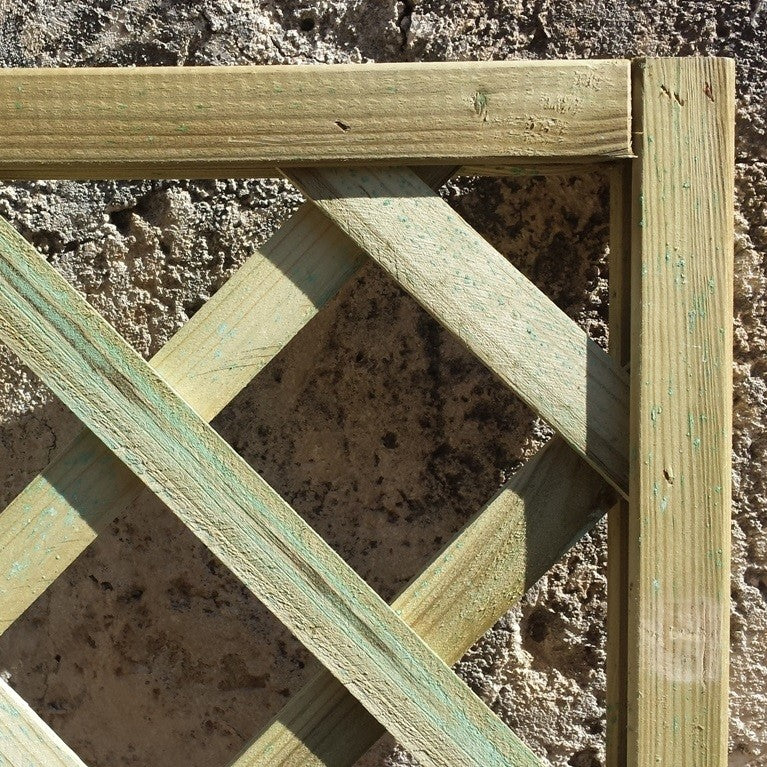 Pannello grigliato quadro impregnato di Papillon cm 90x3 90h