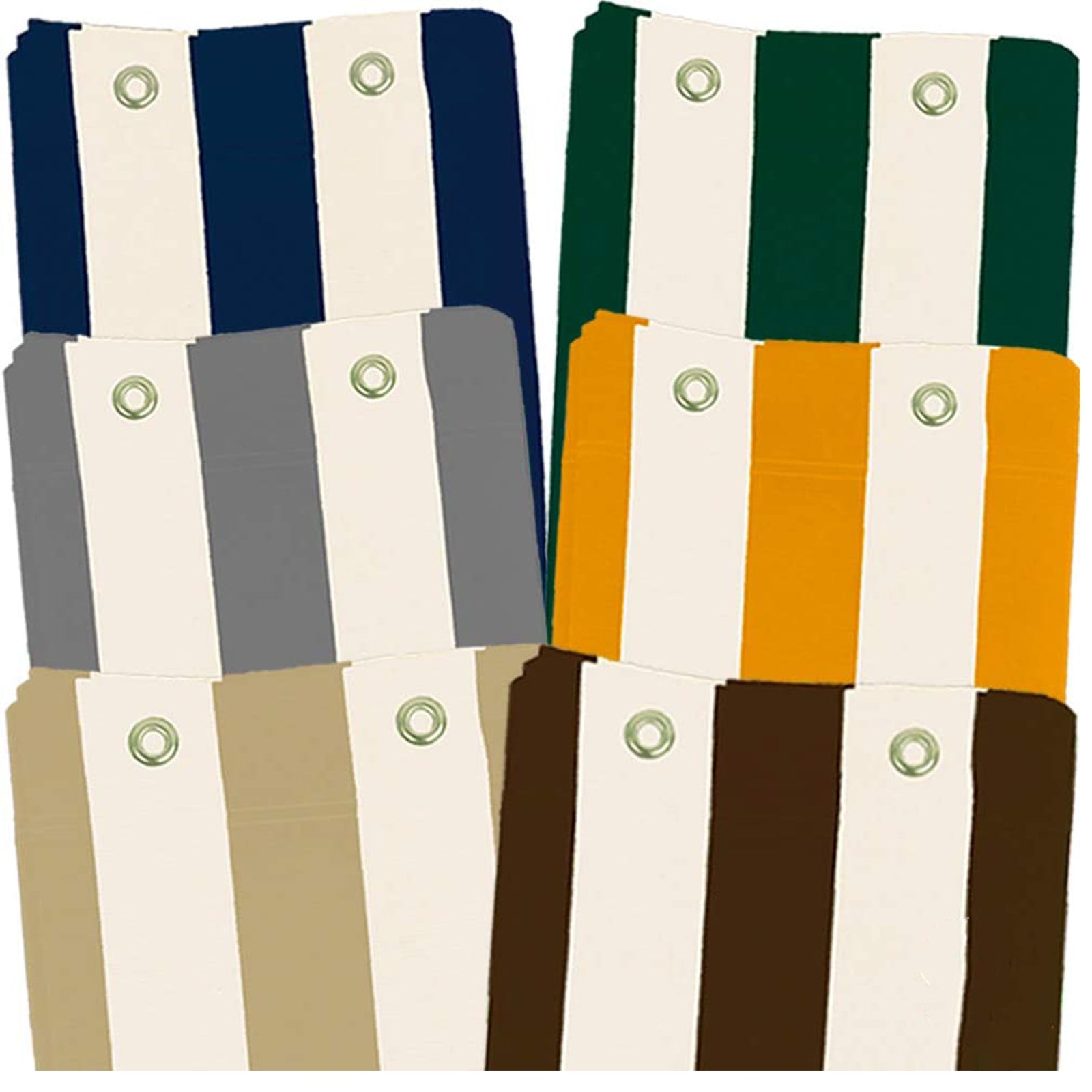 Tende da sole in cotone con anelli per balcone cm 140x290