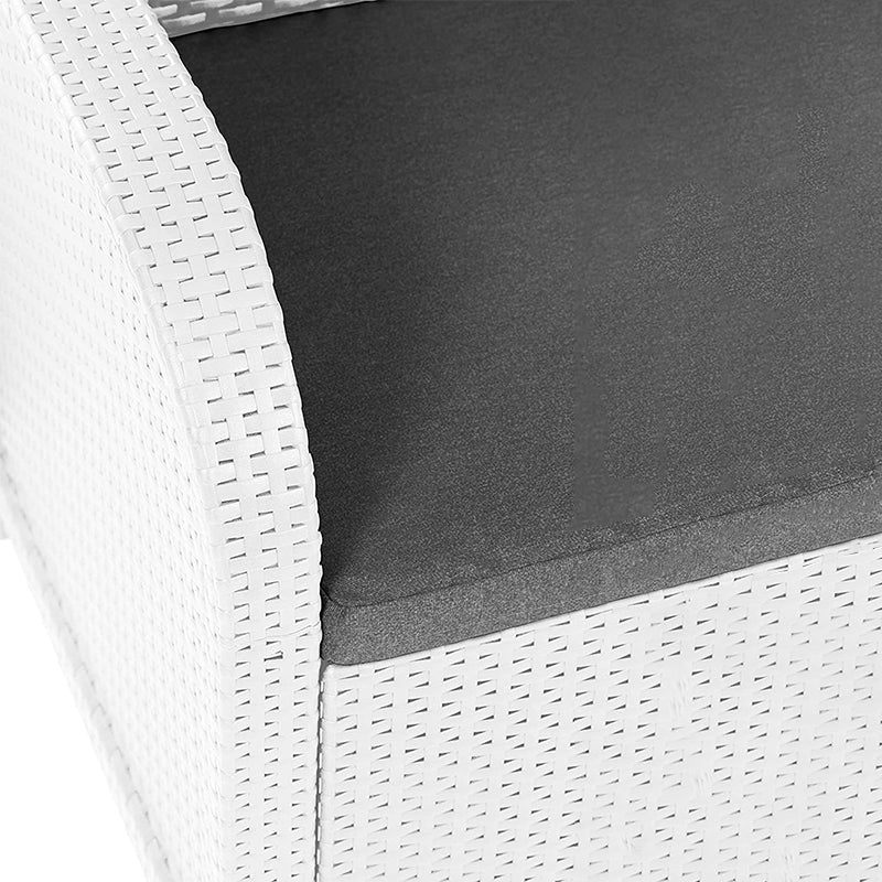 Salotto set Rattan Rosalie divano poltrone e tavolino contenitore per giardino