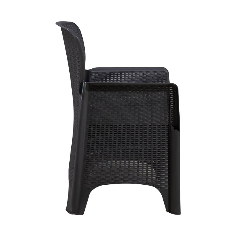 Salotto per esterno Tree in resina completo di poltrone e tavolino per giardino