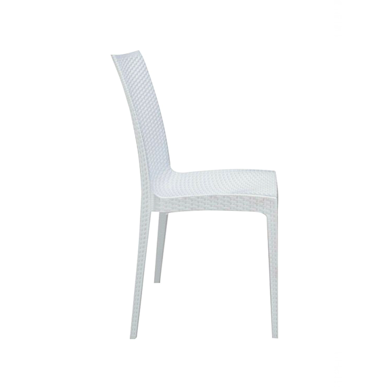 Sedia da esterno in resina rattan poltrona con braccioli per giardino e veranda