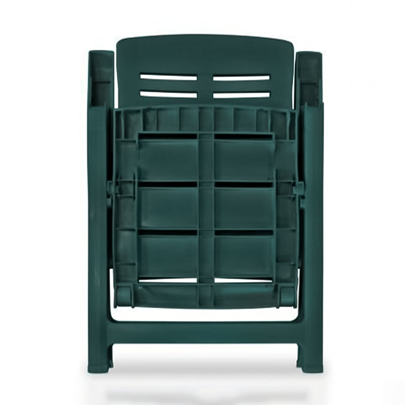 Sedia da esterno in resina pieghevole con braccioli richiudibile per giardino e veranda