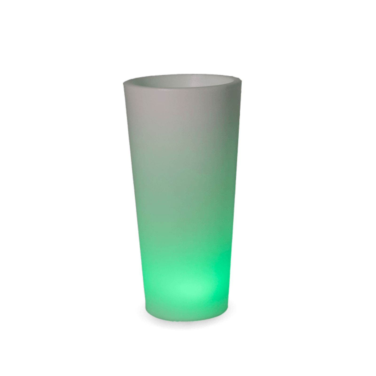 Vaso luminoso a led solare multicolore RGB tondo Ficus cm 29x29 59h