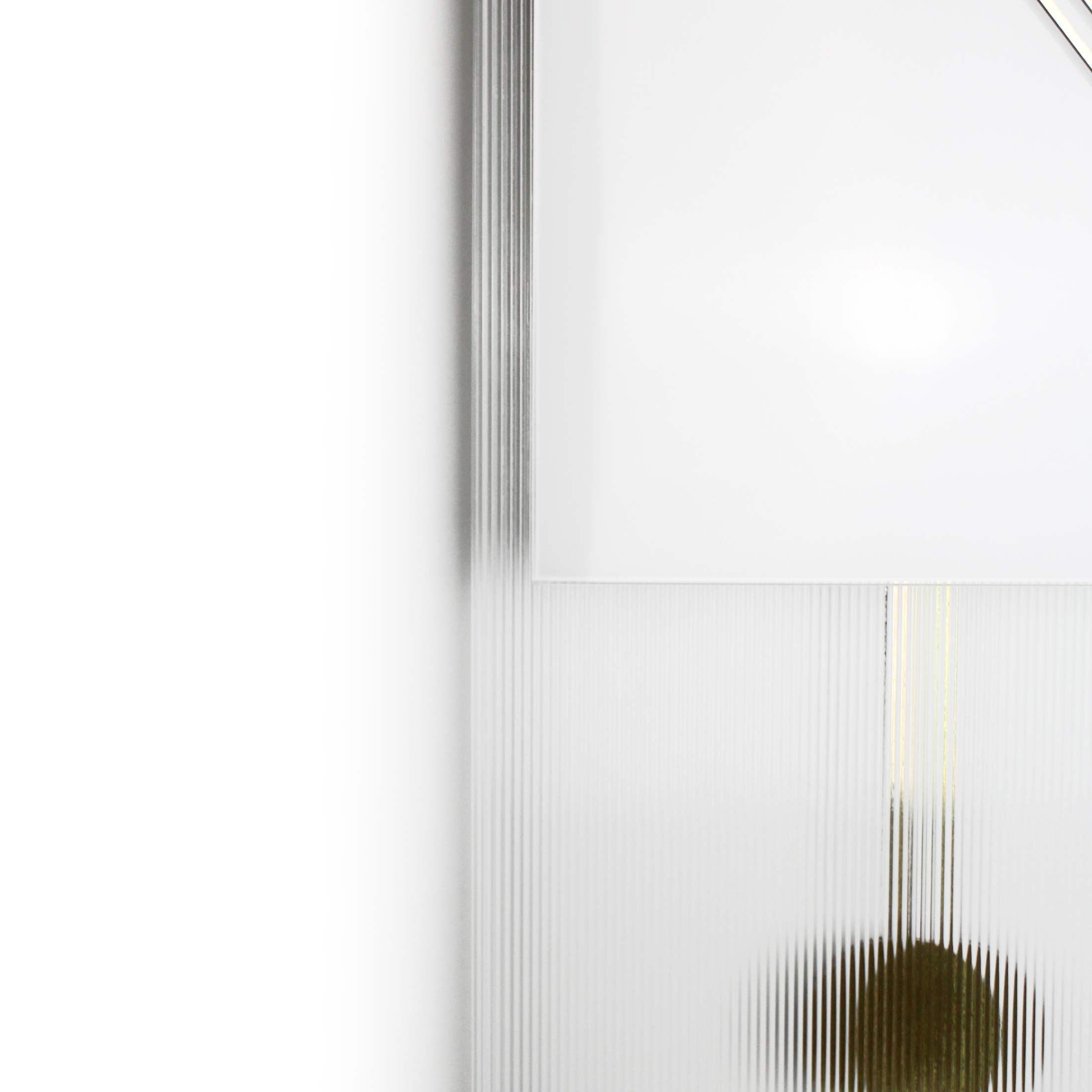 Orologio a pendolo di design "Paris" in vetro rigatino