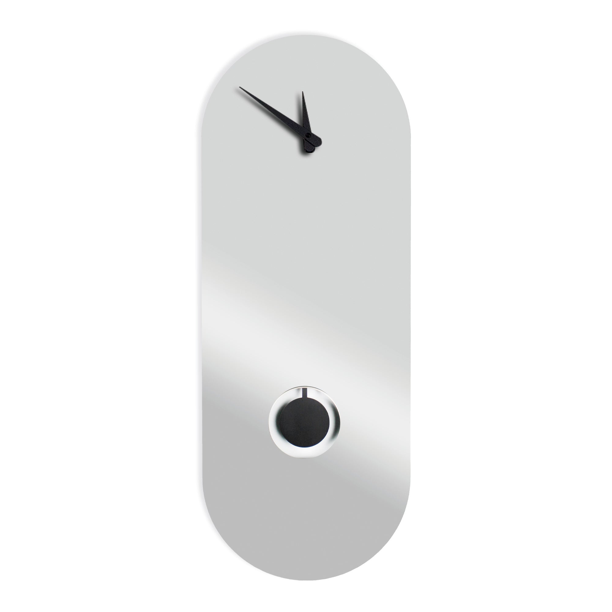Orologio a Pendolo "Oslo" con design a specchio argentato