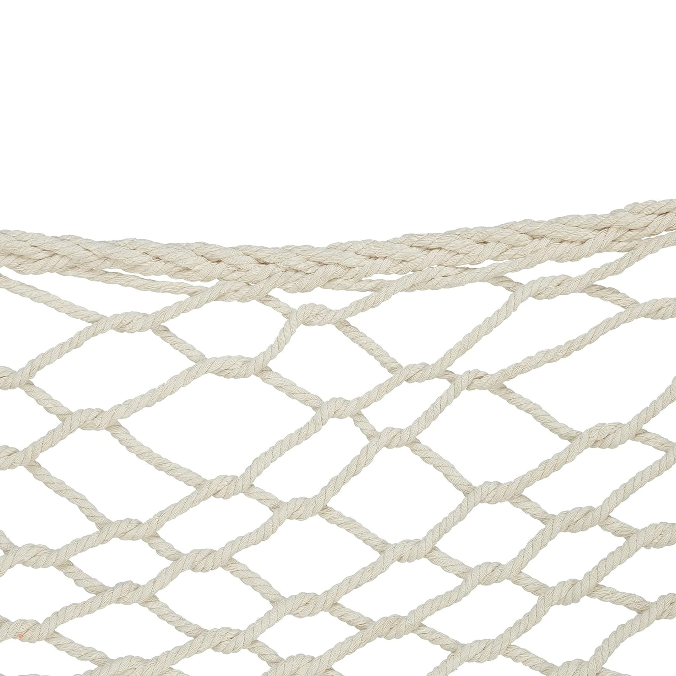 Amaca da giardino in tela intrecciata "Kila" con supporto in legno l 200 cm