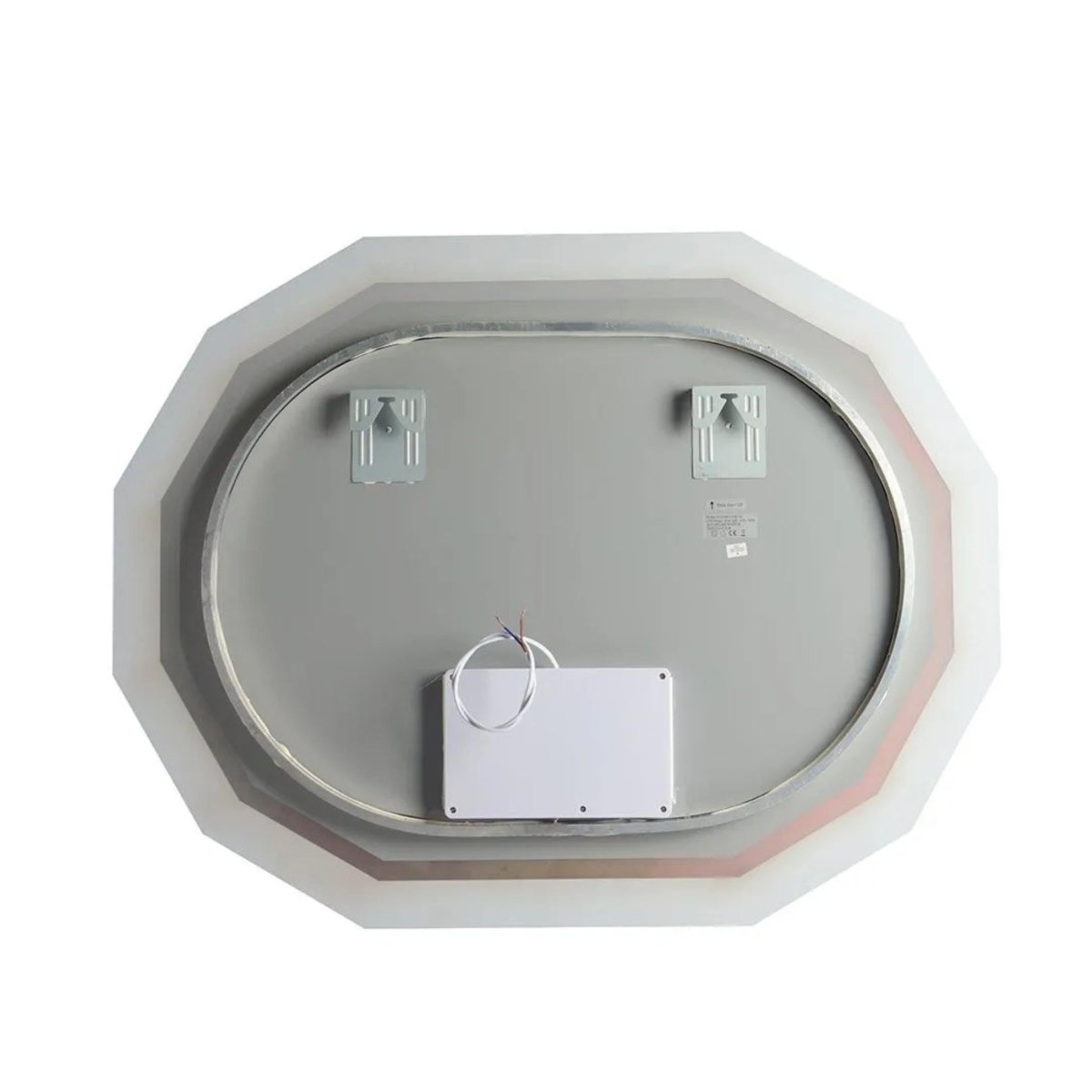 Specchio a led "Horizonte" con bordo sfaccettato e illuminato - MondoViro