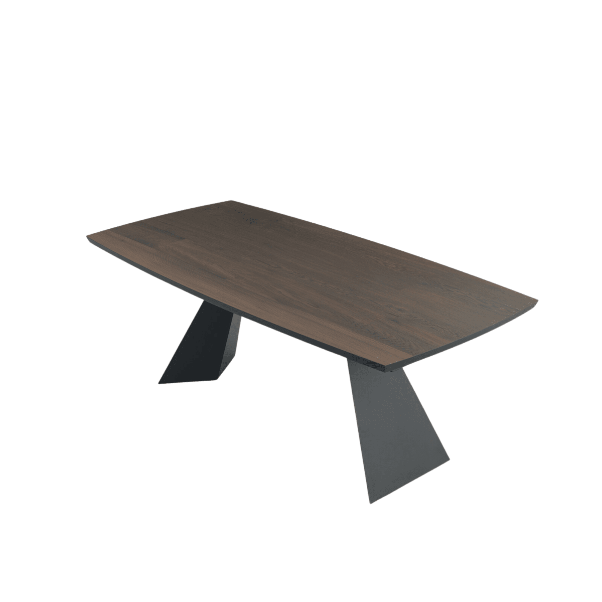 Tavolo allungabile moderno "Nora" con base in metallo e piano in rovere - MondoViro
