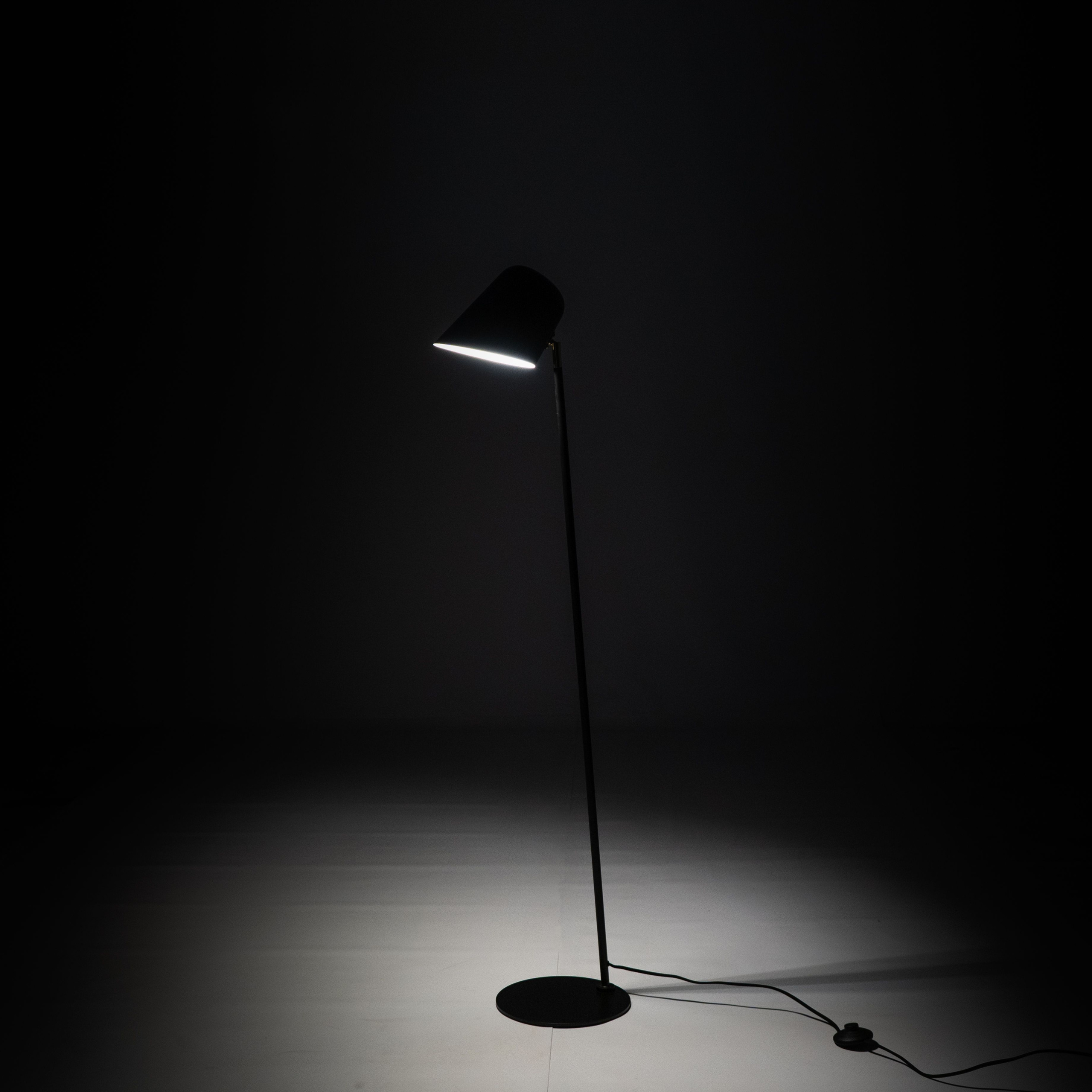 Lampada in metallo con paralume "Mirror" da terra e tavolo