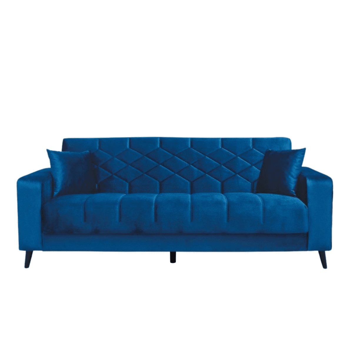 Divano moderno prontoletto 3 posti "Lisa" in velluto da soggiorno cm 225x85 84h - MondoViro