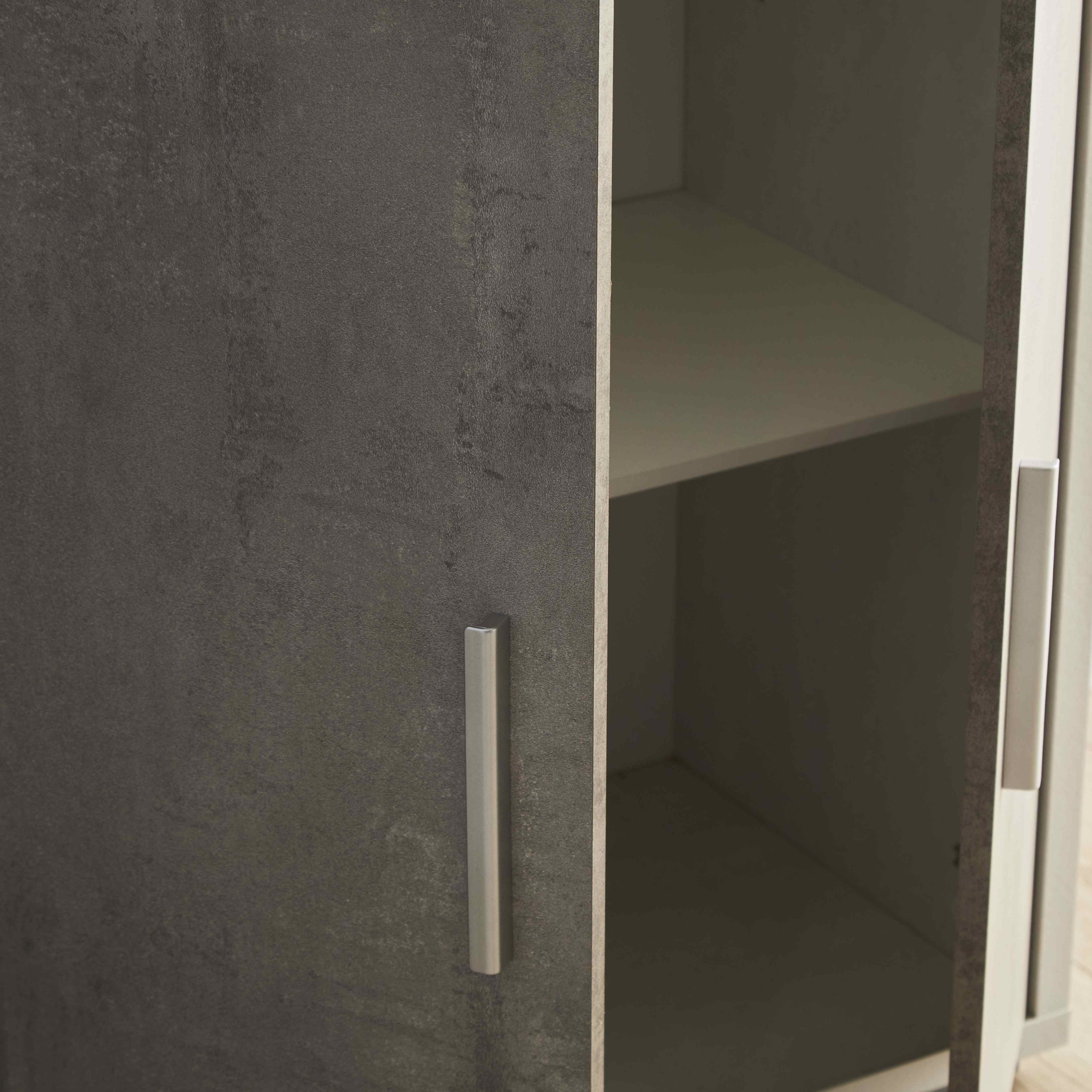 Mobile in legno "Roby" credenza con 4 ante e 4 cassetti cm 203x41 84h