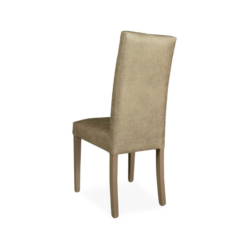 Set di sedie da pranzo "Montecarlo" imbottite in tessuto e gambe in tinta cm 47x46 101h