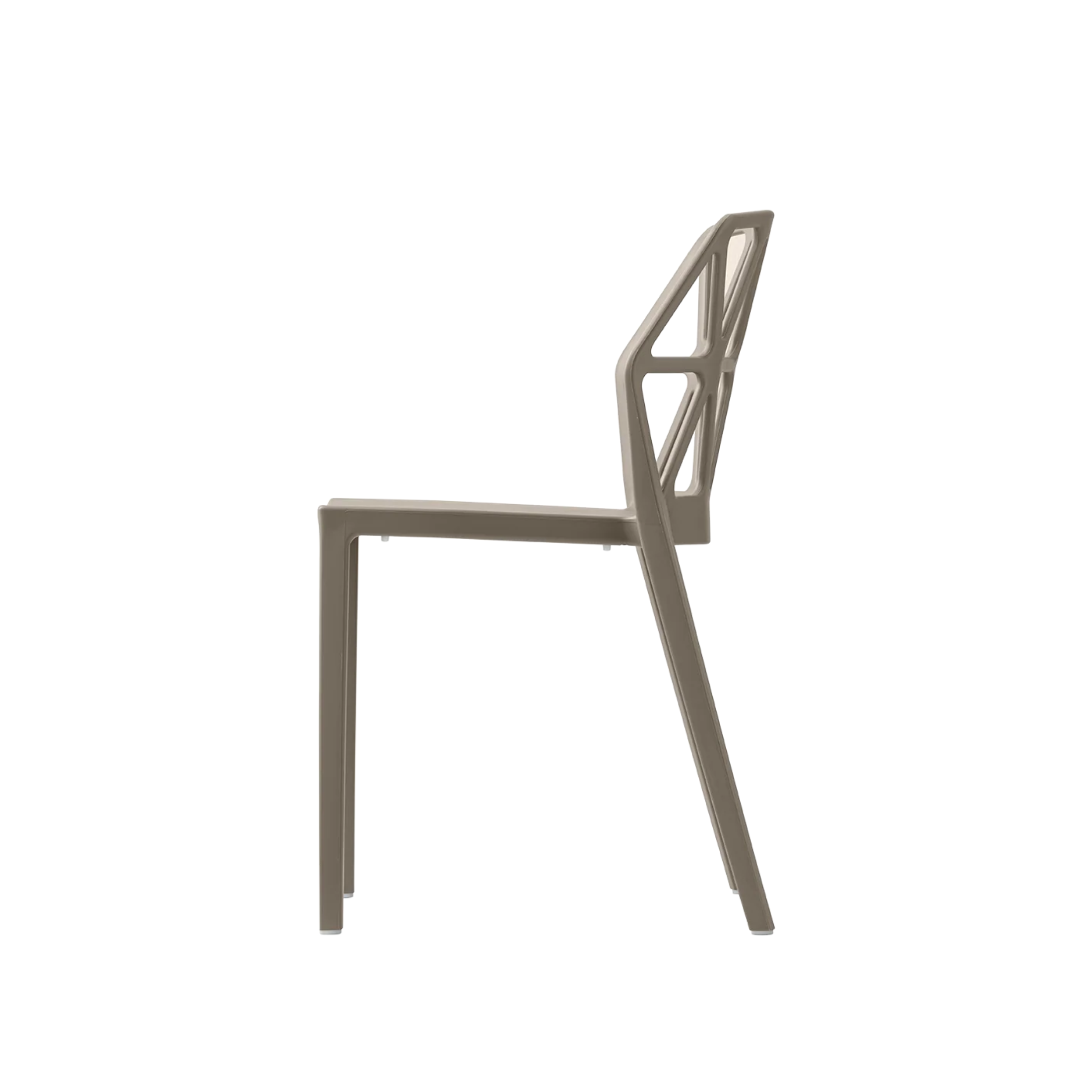 Set di sedie moderne in polipropilene "Alchemia" per interno esterno impilabili