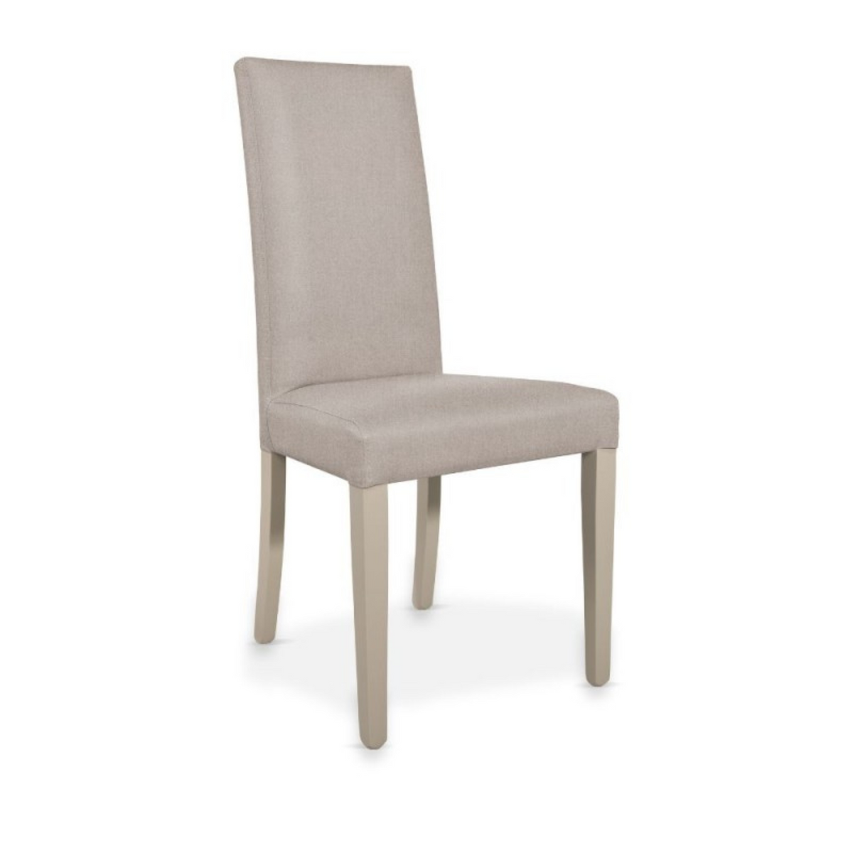 Set di sedie da pranzo "Nancy" imbottite in tessuto Soro con gambe in legno cm 47x47 101h
