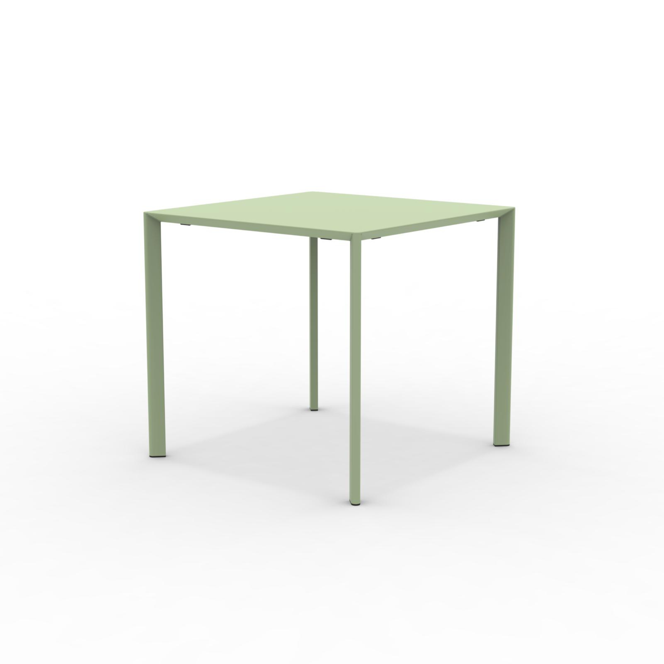 Tavolo quadrato in metallo "Fox1" per giardino impilabile cm 80x80 75h