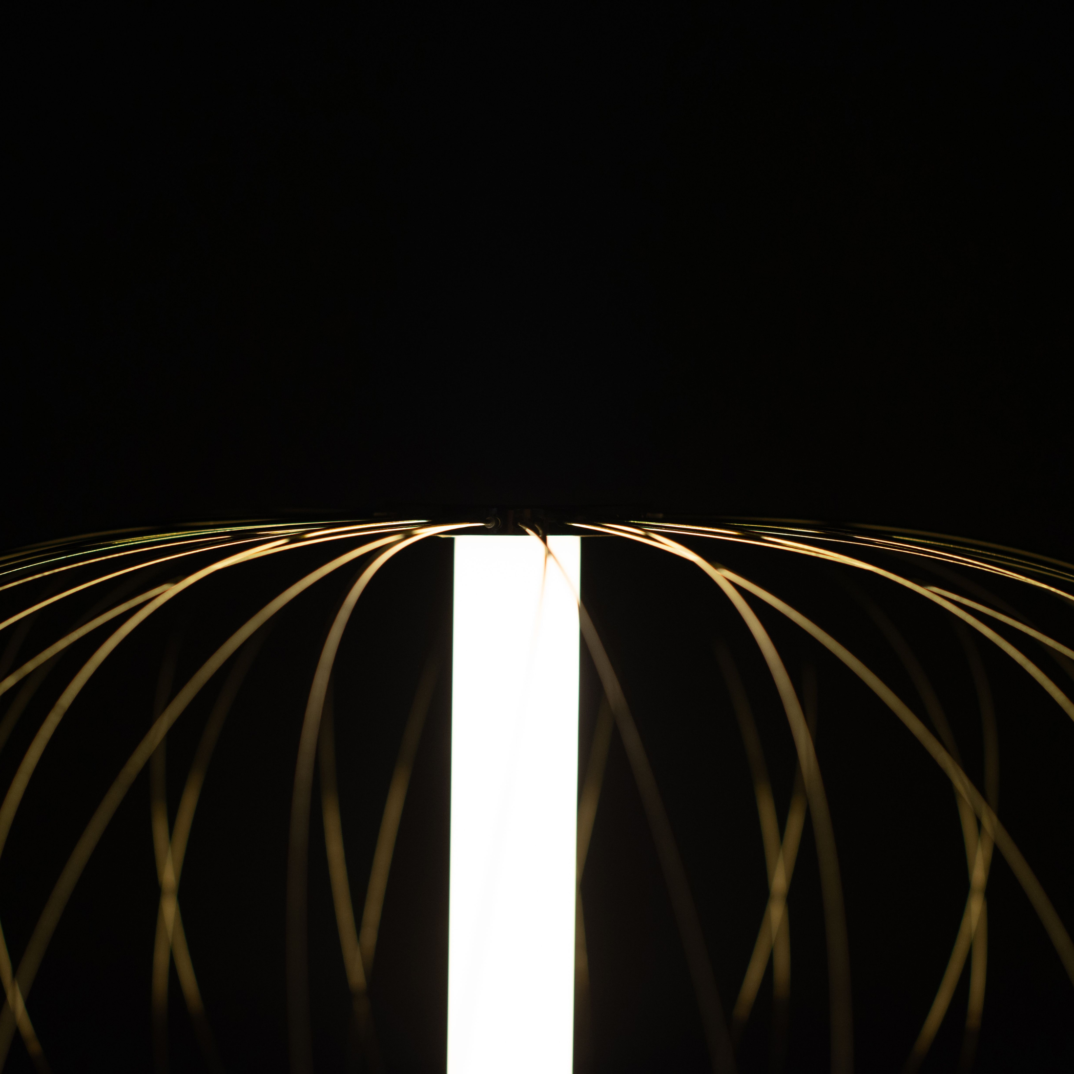 Lampada LED con paralume in acciaio "Jaula" da terra tavolo e sospesa