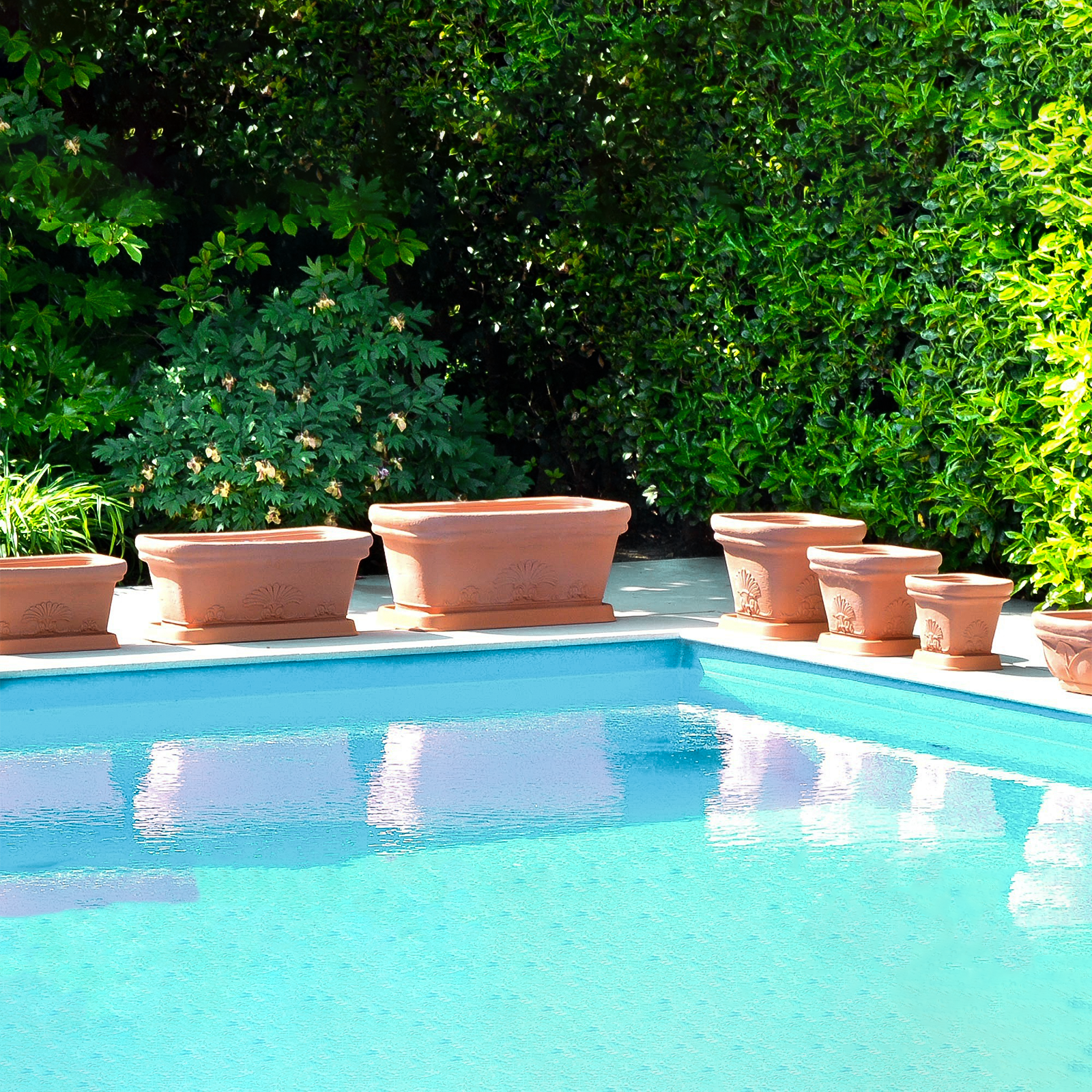 Sottovaso per fioriera in resina Flora impruneta per esterno