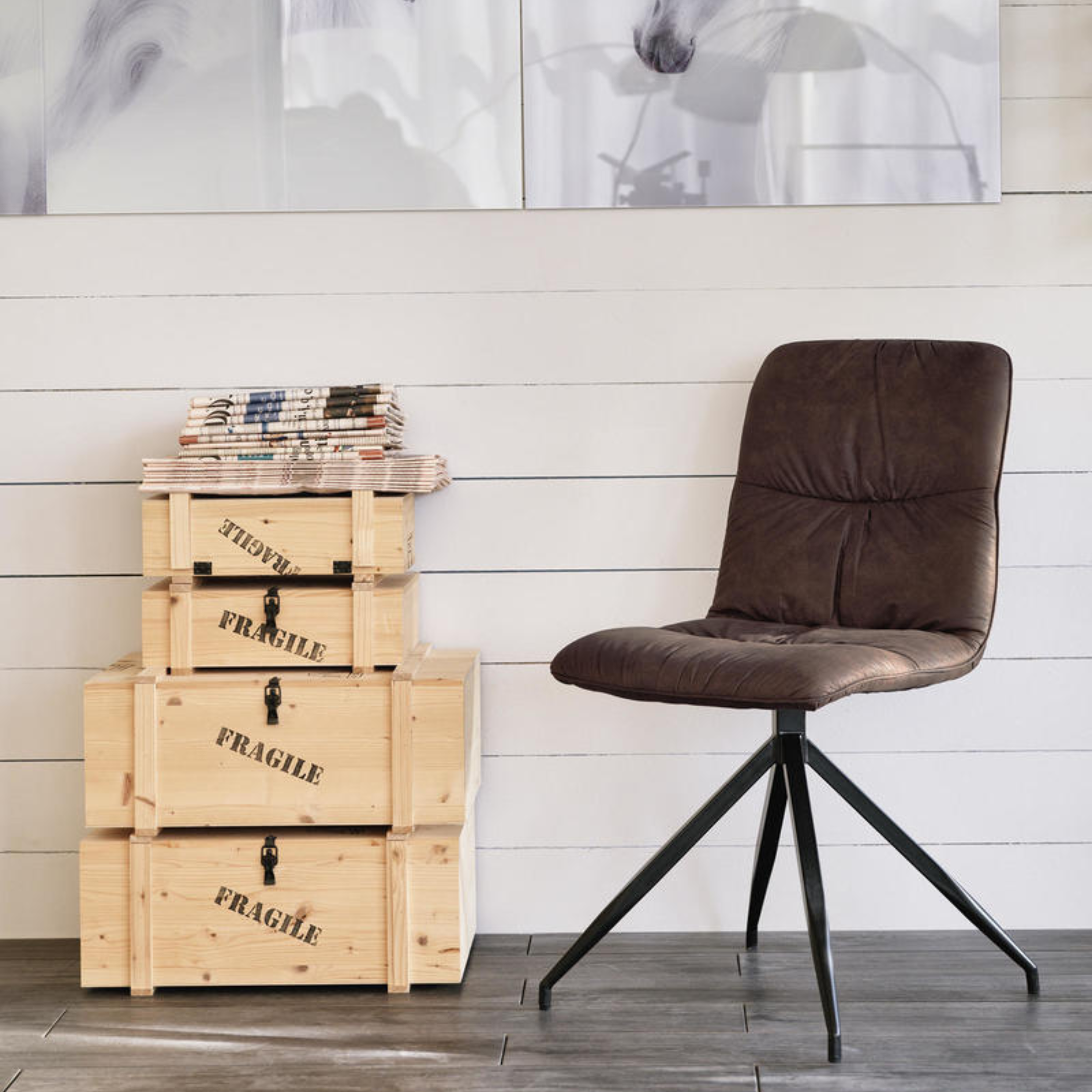 Set di sedie imbottite in microfibra "Eléganta" poltrone moderne effetto velluto cm 38x43 86,5h