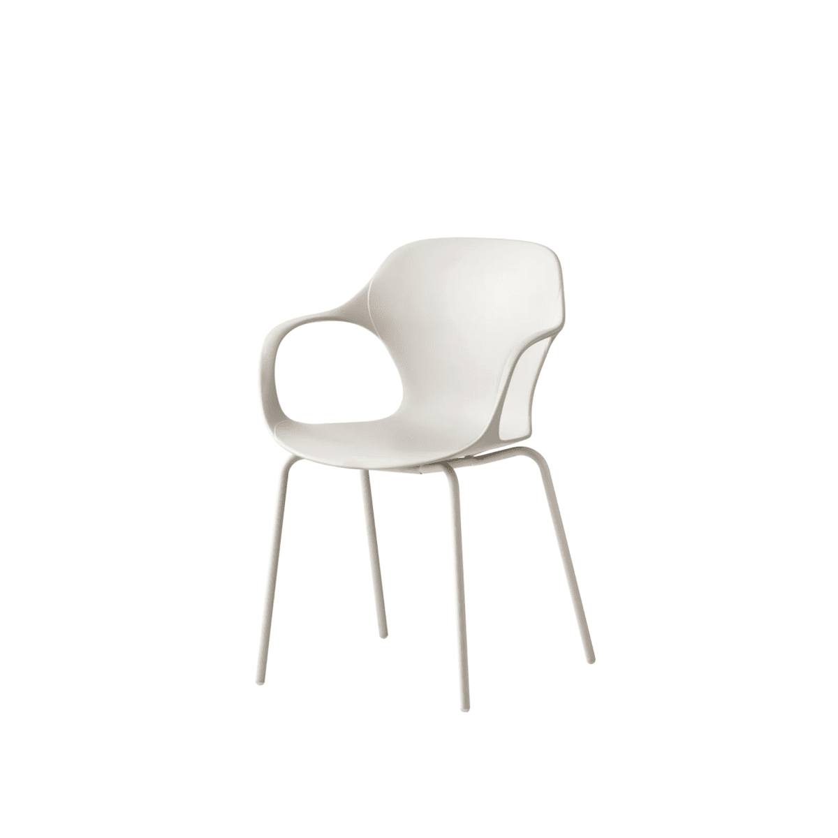 Set di sedie moderne "Ops" in metallo verniciato e polipropilene riciclato - MondoViro