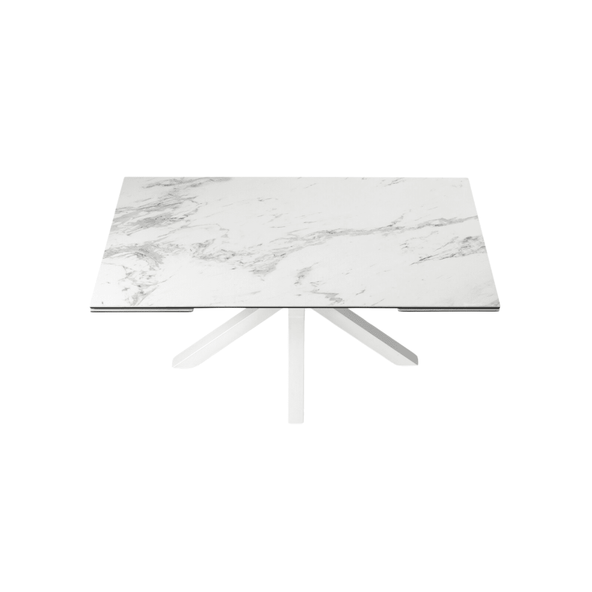 Tavolo moderno allungabile "Artik" con base in metallo fino a 10 posti - MondoViro