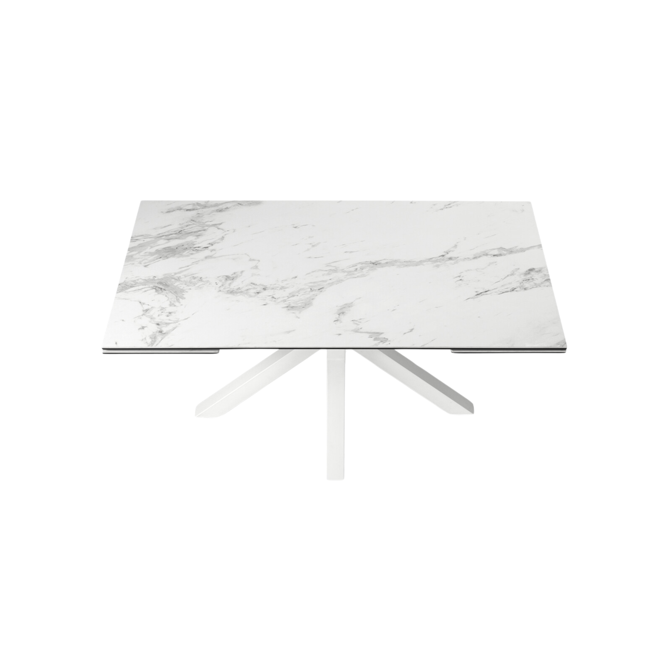 Tavolo moderno allungabile "Artik" con base in metallo fino a 10 posti