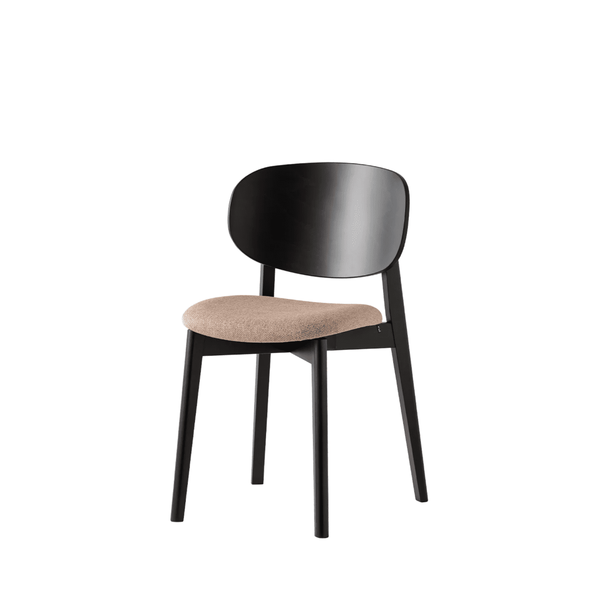 Set di sedie moderne da soggiorno "Eide" in legno con seduta imbottita cm 48x50,5 81h - MondoViro