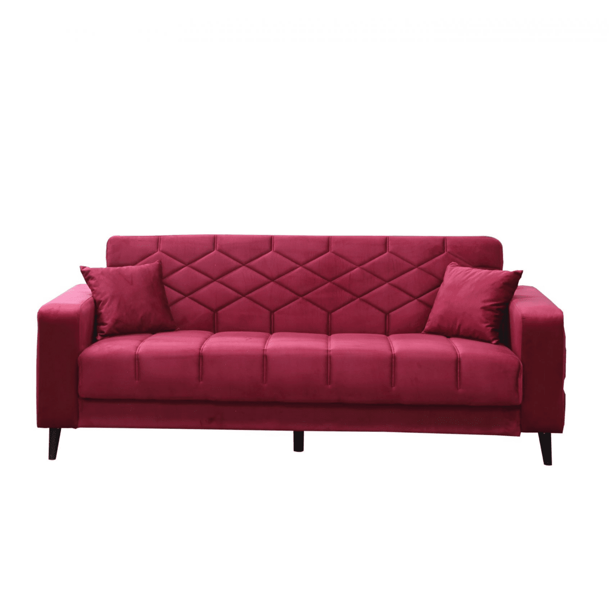 Divano moderno prontoletto 3 posti "Lisa" in velluto da soggiorno cm 225x85 84h - MondoViro