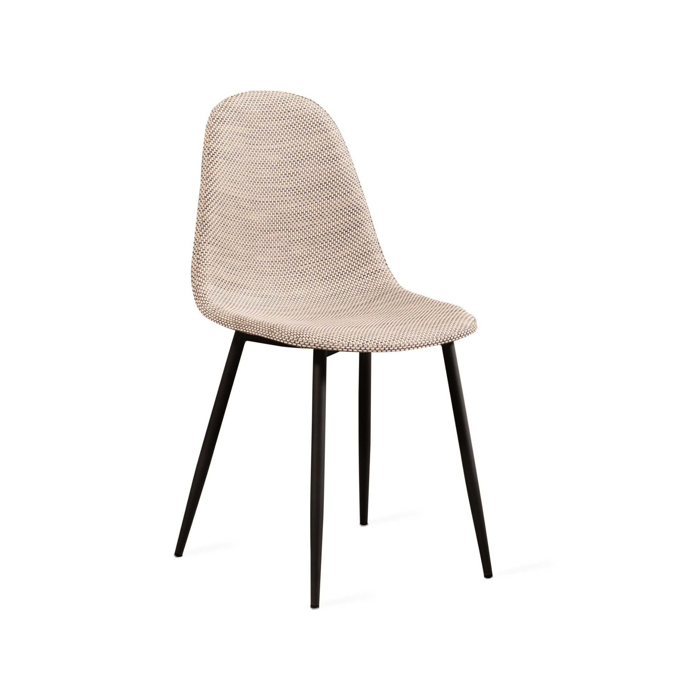 Set di sedie da pranzo in similcuoio "Florida" rattan vintage