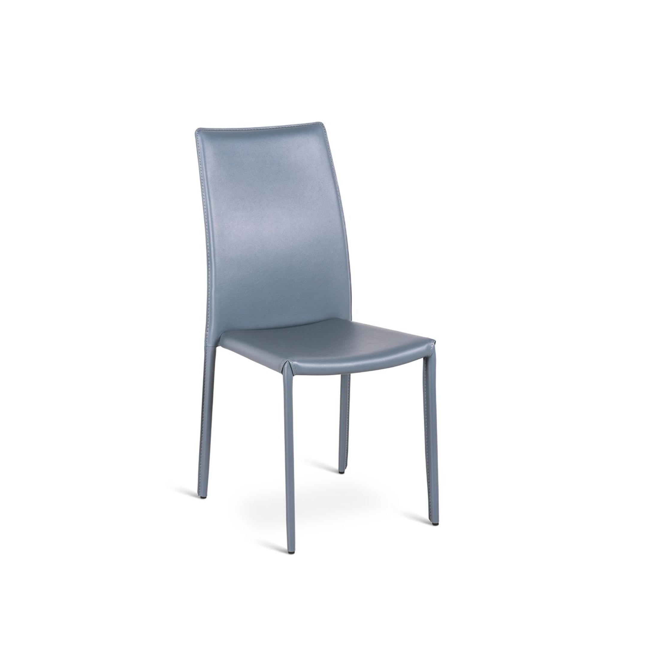 Set di sedie da pranzo in similcuoio "Fiordaliso" vintage impilabili cm 41x42 95h