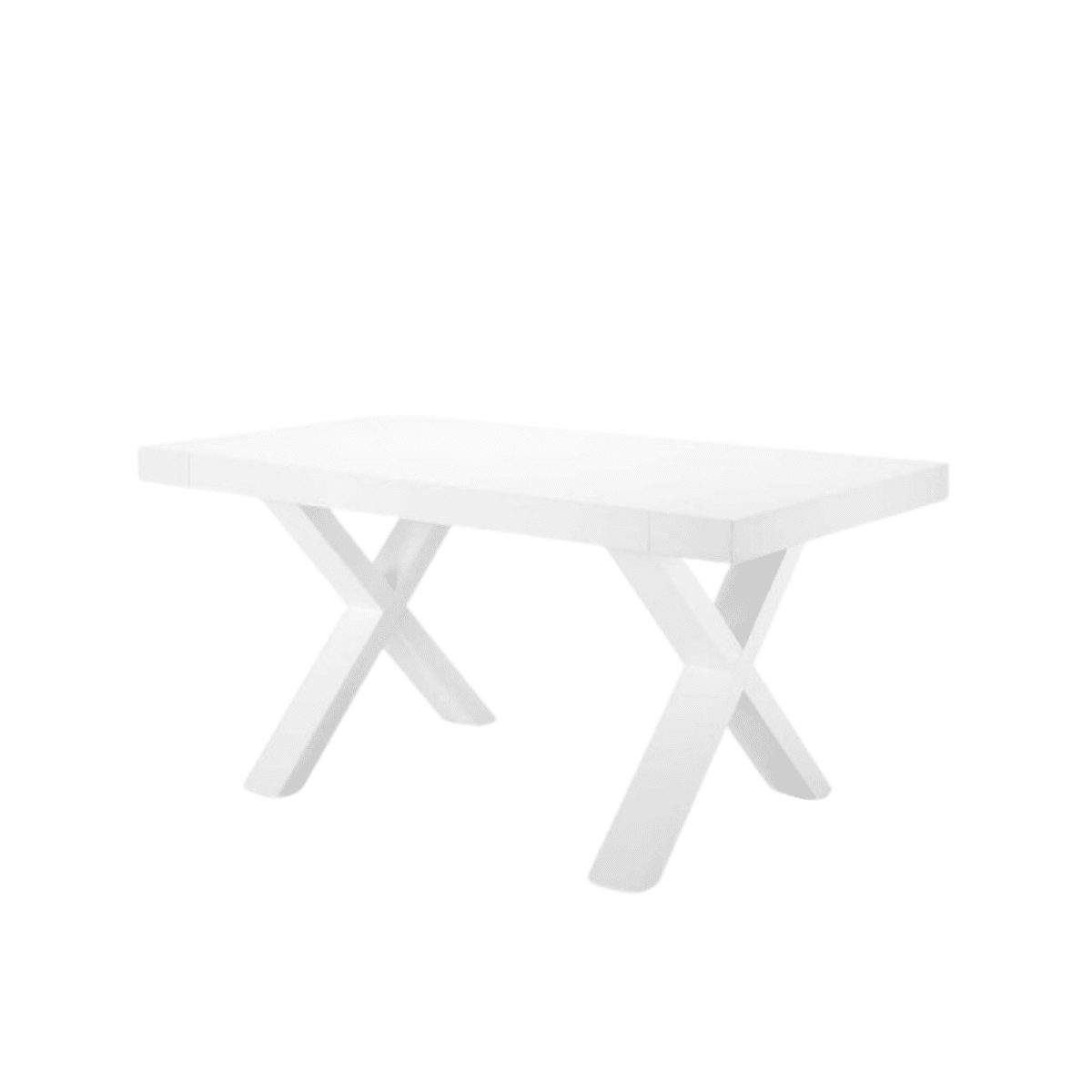 Tavolo allungabile da pranzo "Barton" con allunghe in laminato effetto legno cm 160/260x90 76h - MondoViro