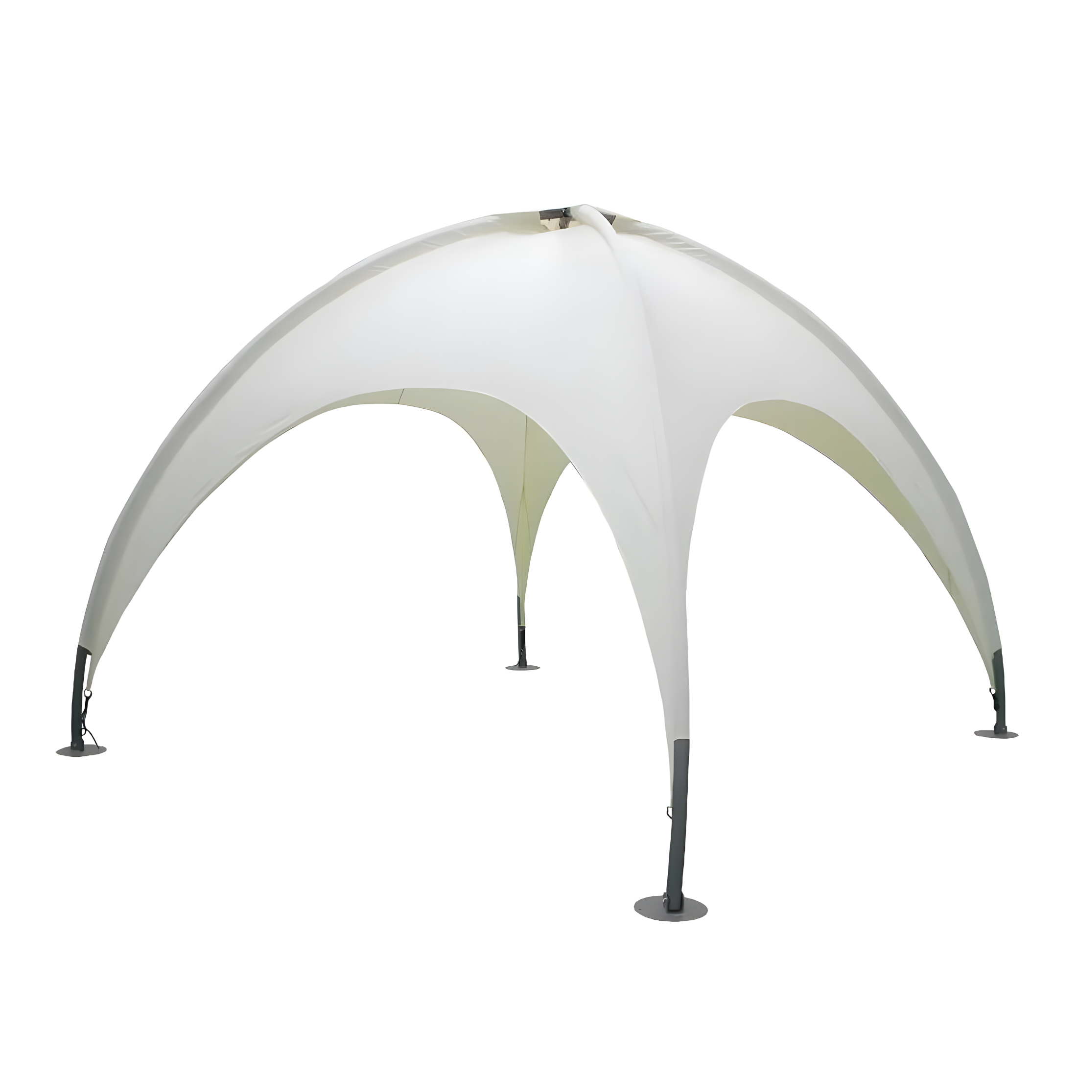 Gazebo per giardino "Igloo" in acciaio e telone écru cm 350x350 275h
