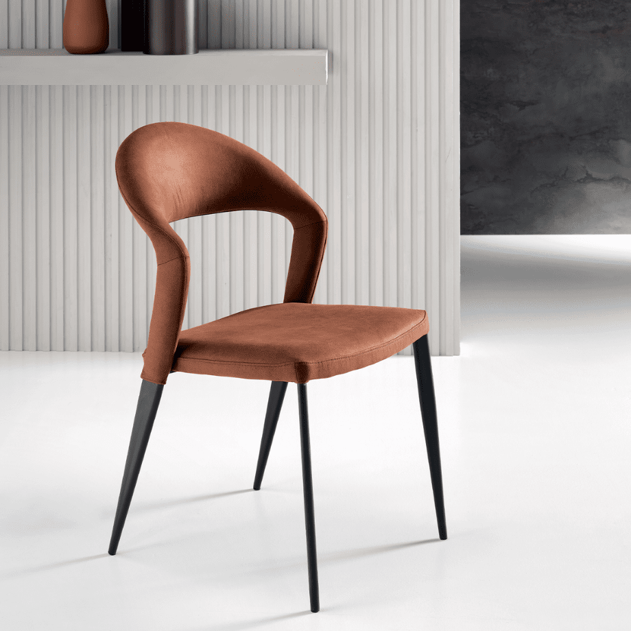 Set di sedie imbottite "Locanda" in similpelle cm 56x51 82h - MondoViro