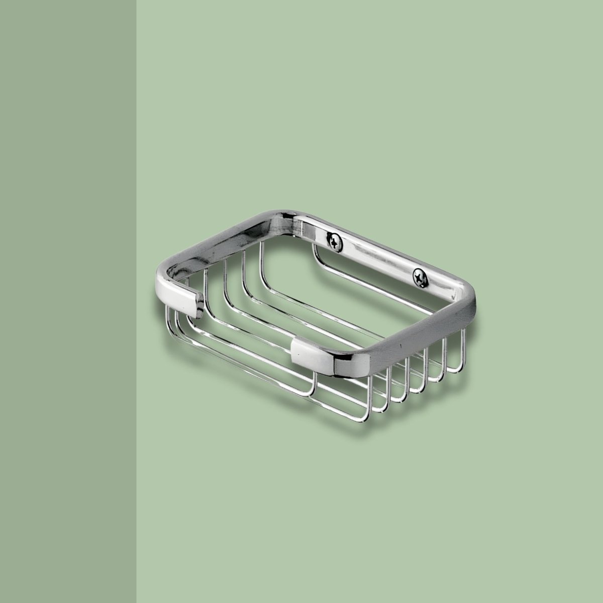 Portasapone singolo per doccia "Théo" in acciaio inox cm 12,5x10 3,5h - MondoViro