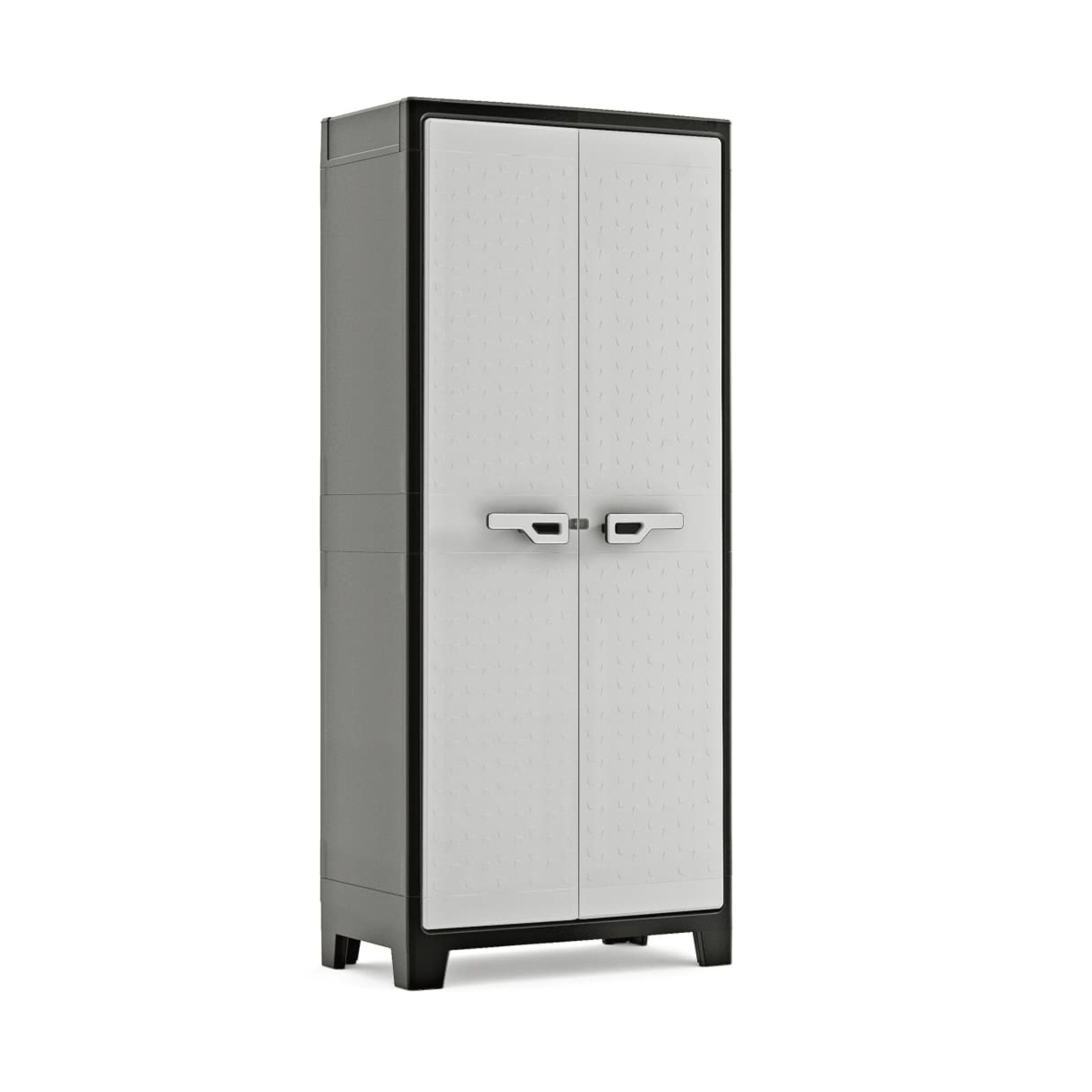 Armadio XL in resina da giardino "Hitan" con ripiani interni e piedini rialzati