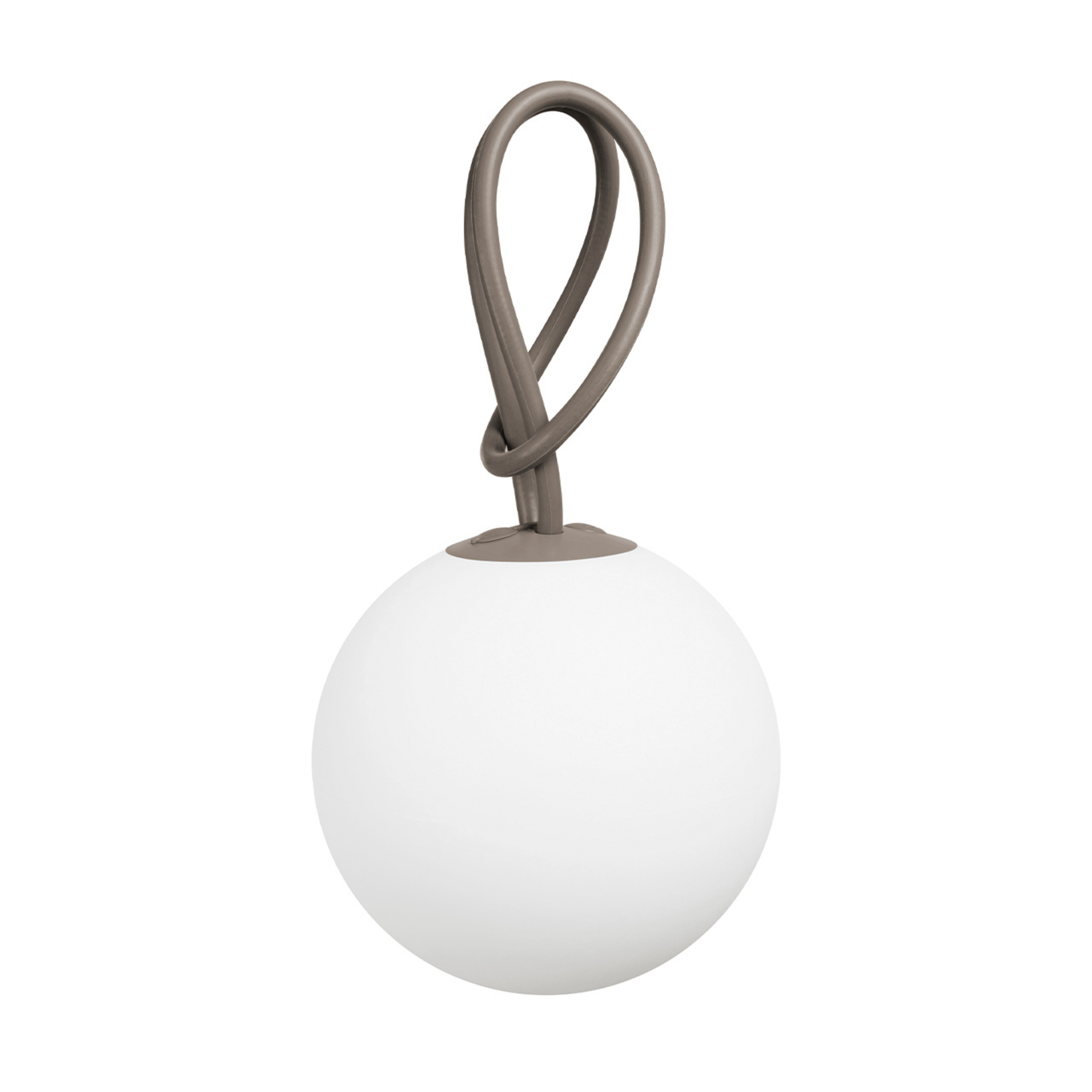 Set di 2 lampade led sospese a batteria "Bolleke" in HDPE con gancio in gomma cm 20x20