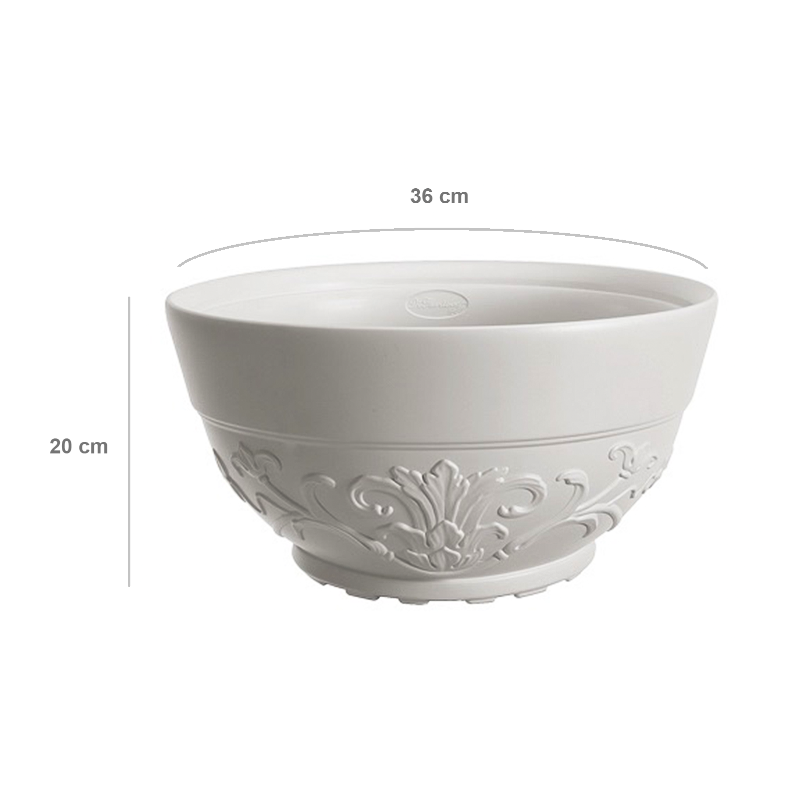 Vaso fioriera a ciotola in resina Senna per esterno senza sottovaso