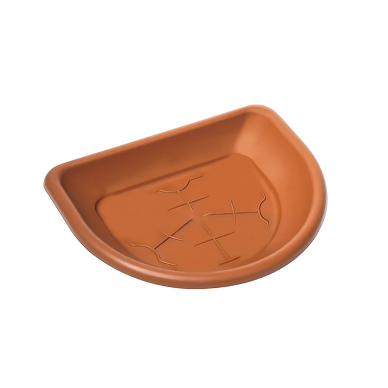 Vaso e sottovaso  in plastica terracotta Ulisse per esterno