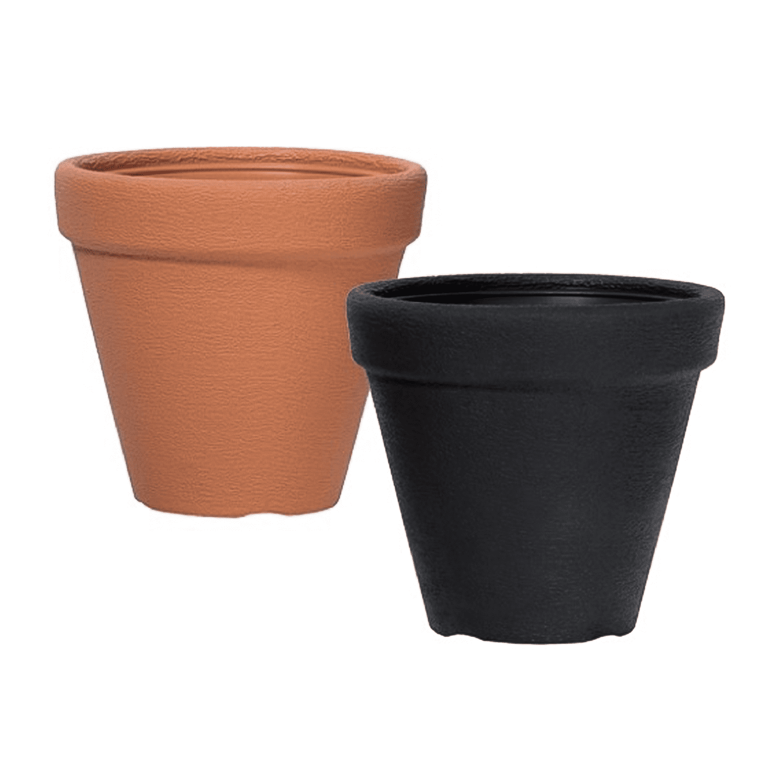 Vaso in plastica simil pietra Gea DBC per esterno senza sottovaso