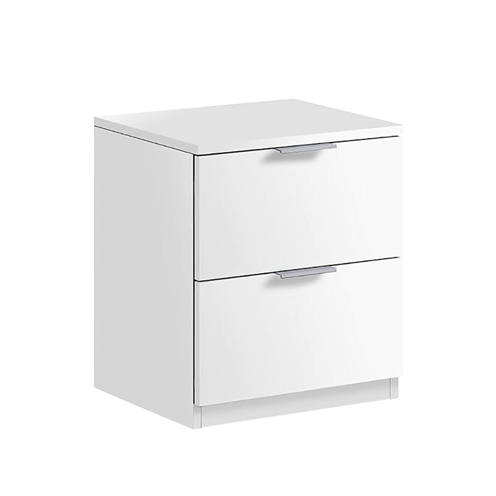 Set mobili per camera da letto Urban cassettiera e comodino in truciolare rovere o bianco