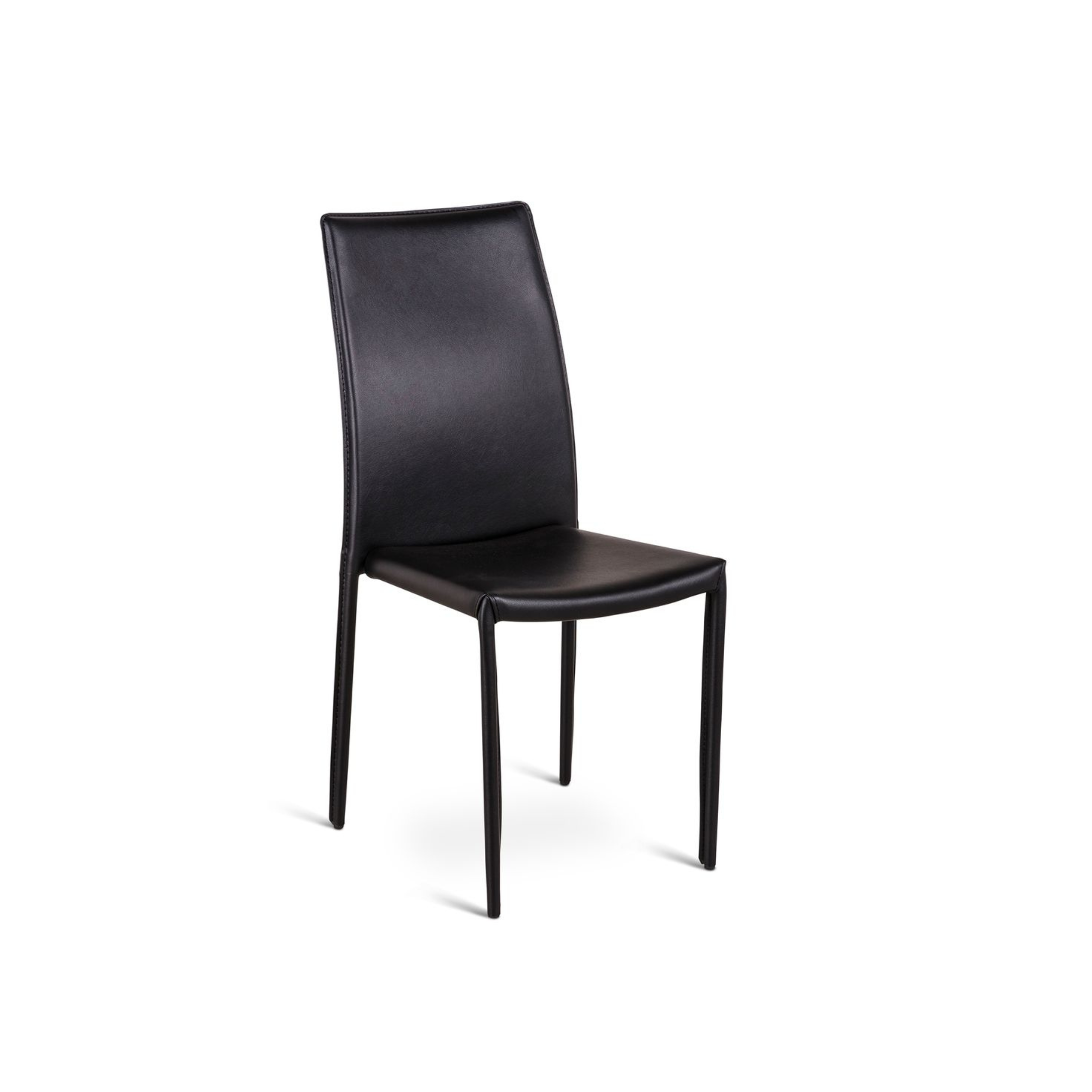 Set di sedie da pranzo in similcuoio "Fiordaliso" vintage impilabili cm 41x42 95h