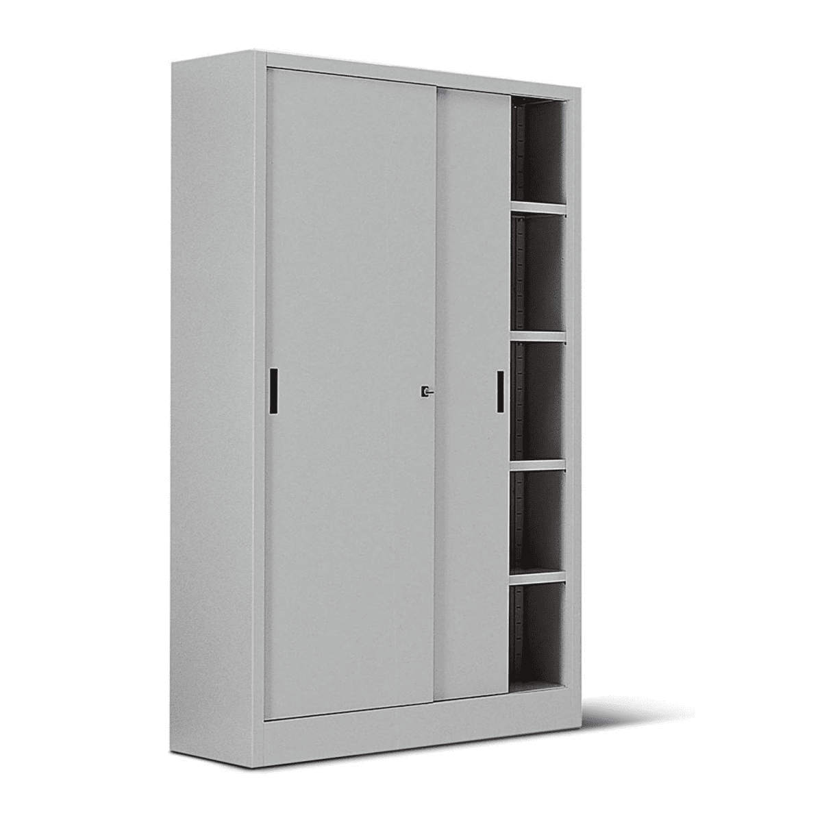 Armadio da ufficio a 2 ante battenti "Ars" in metallo con ripiani regolabili cm 100x45 200h - MondoViro