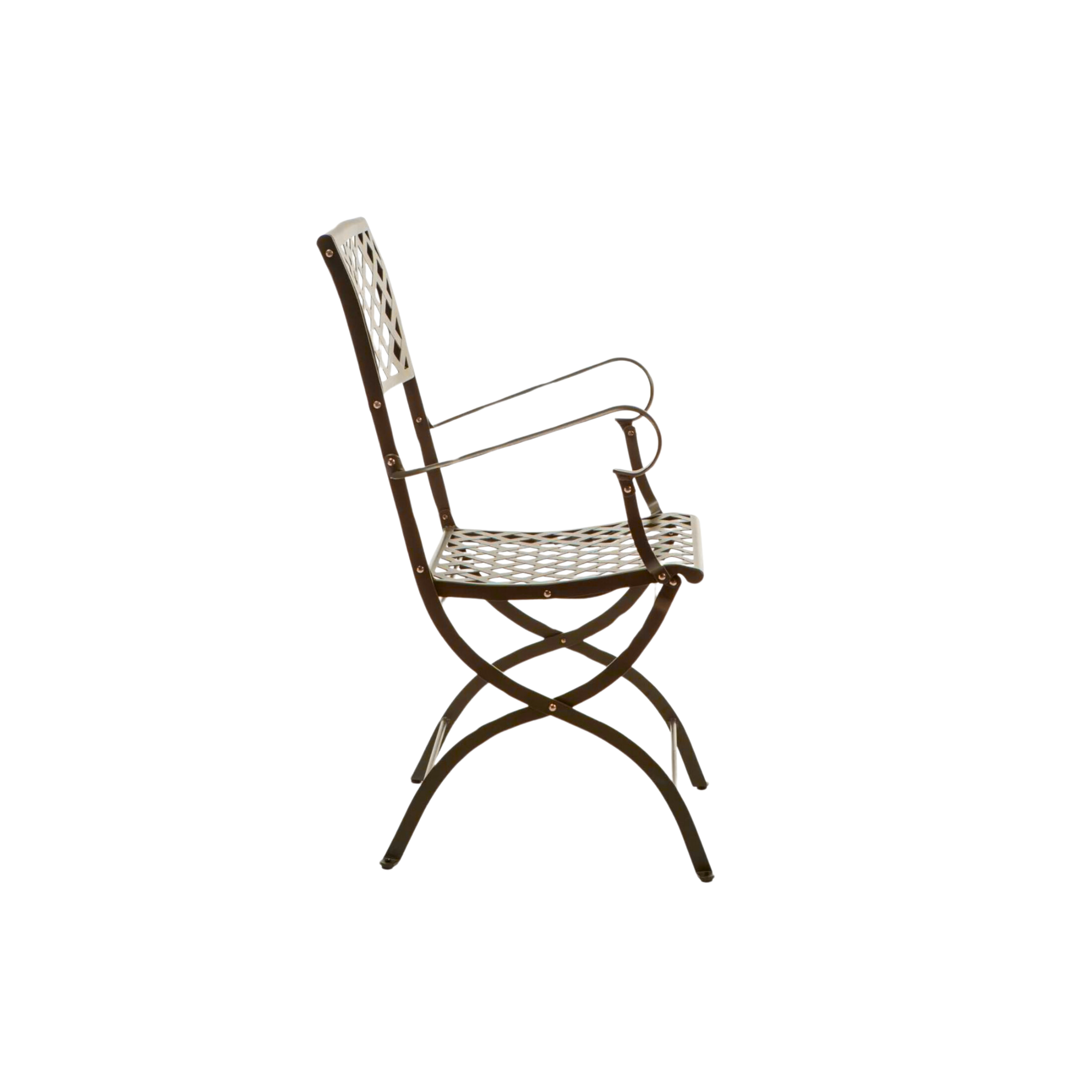 Set di sedie pieghevoli in metallo "Springtime" da giardino cm 52x56 90h