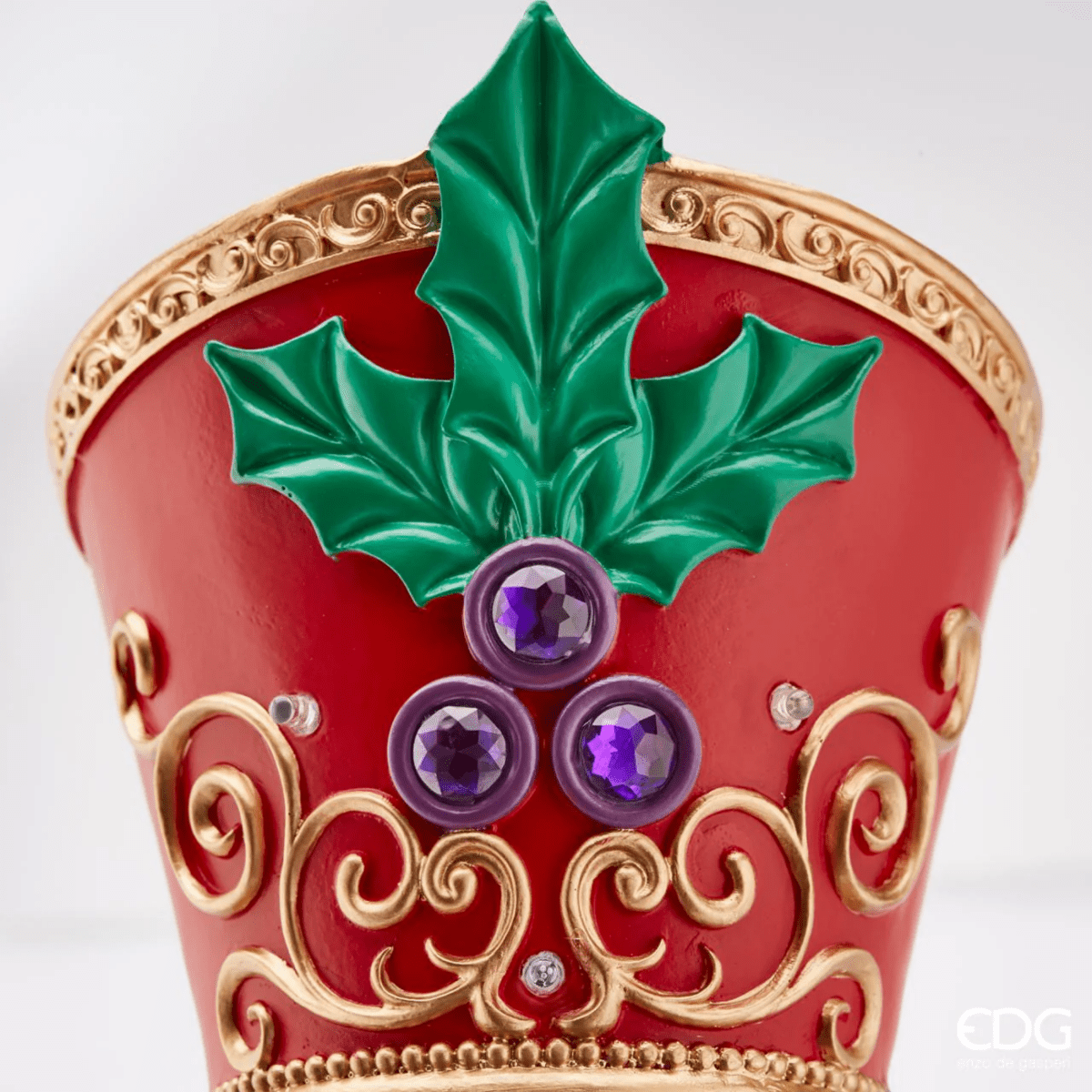 Soldatino natalizio multicolor Illuminato a LED, decorazione festiva cm 35h - MondoViro