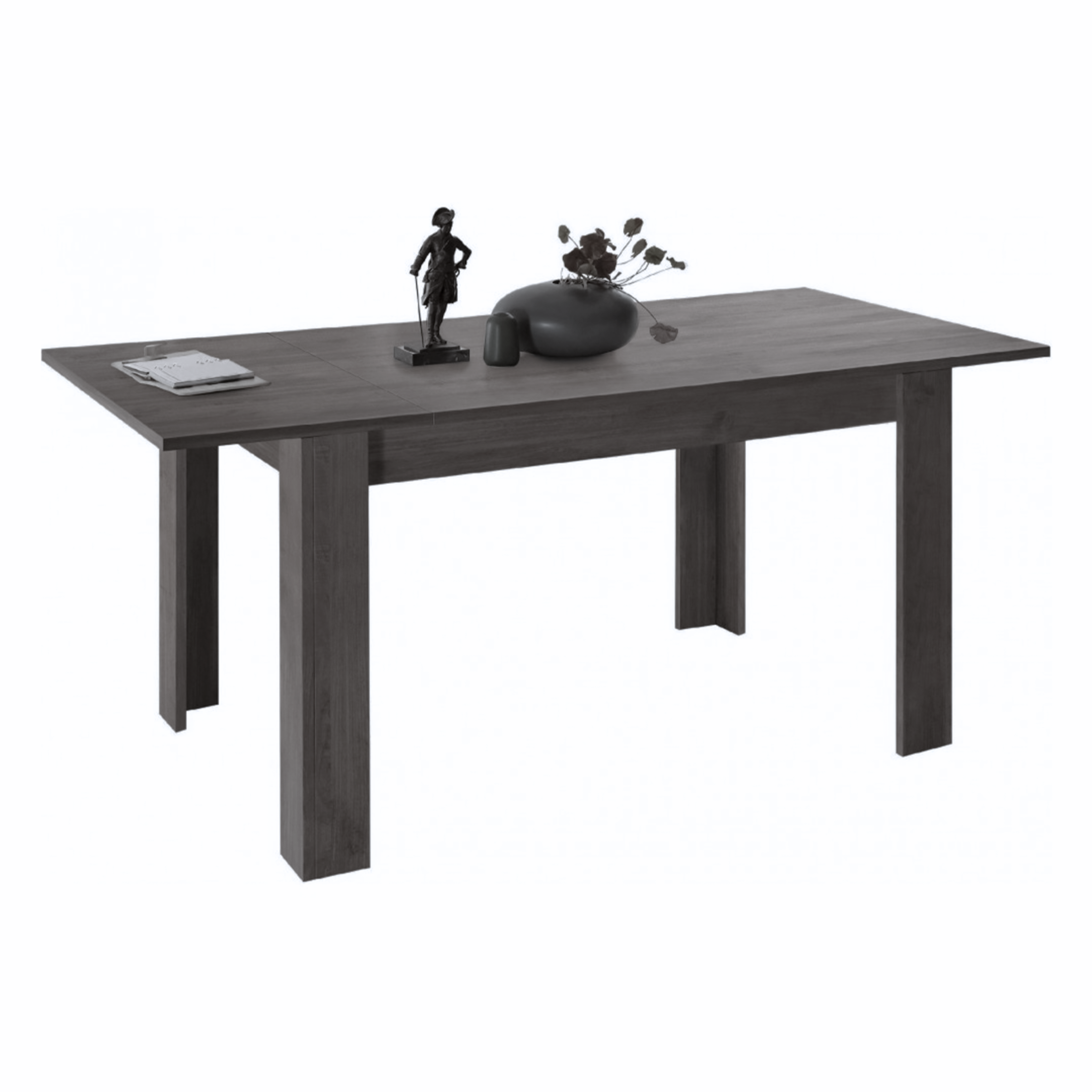 Tavolo allungabile moderno "Venus" in legno rovere cm 137/185x90 79h