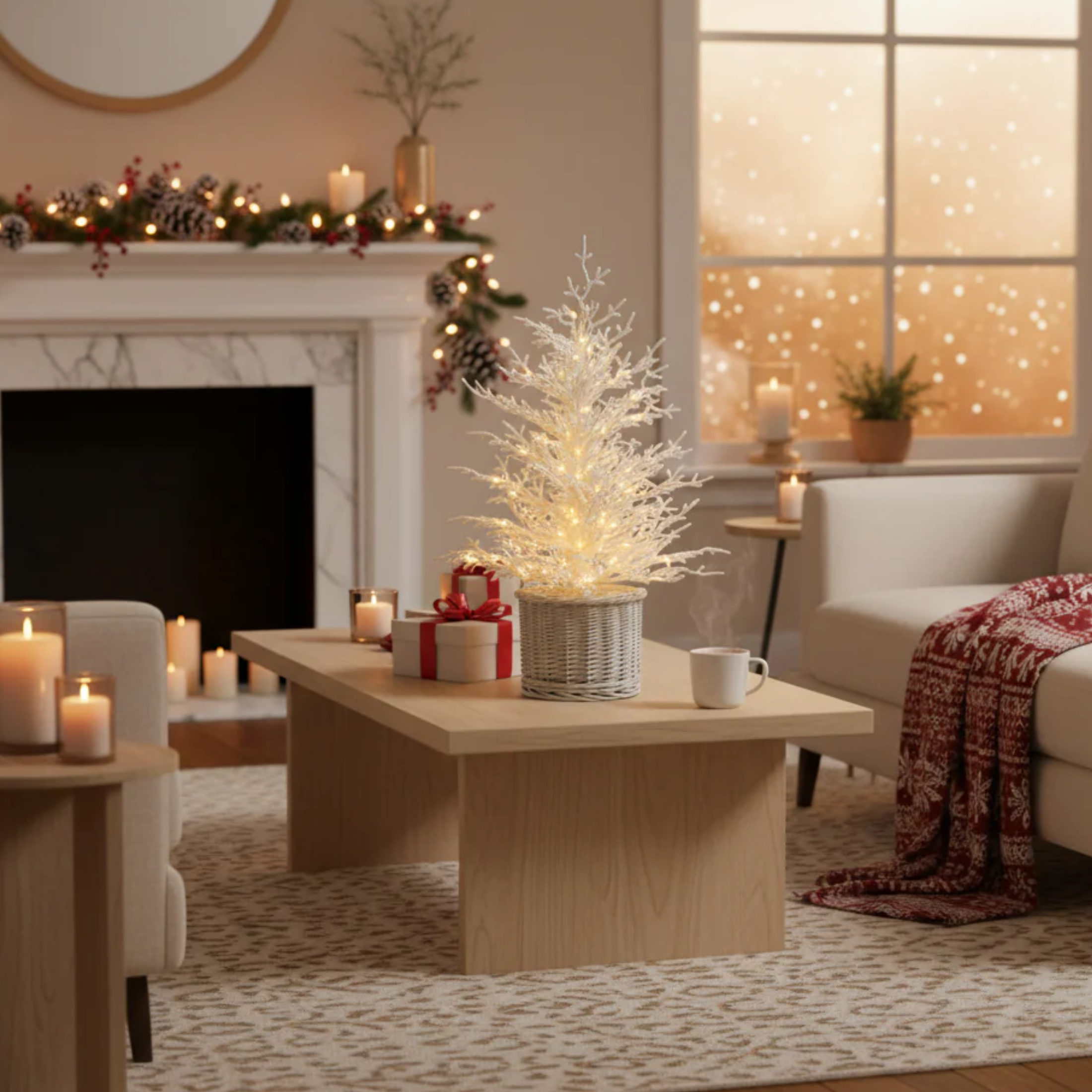 Pino di Natale "Tucano" con 200 mini Led, rami in PE per decorazioni natalizie 90 h