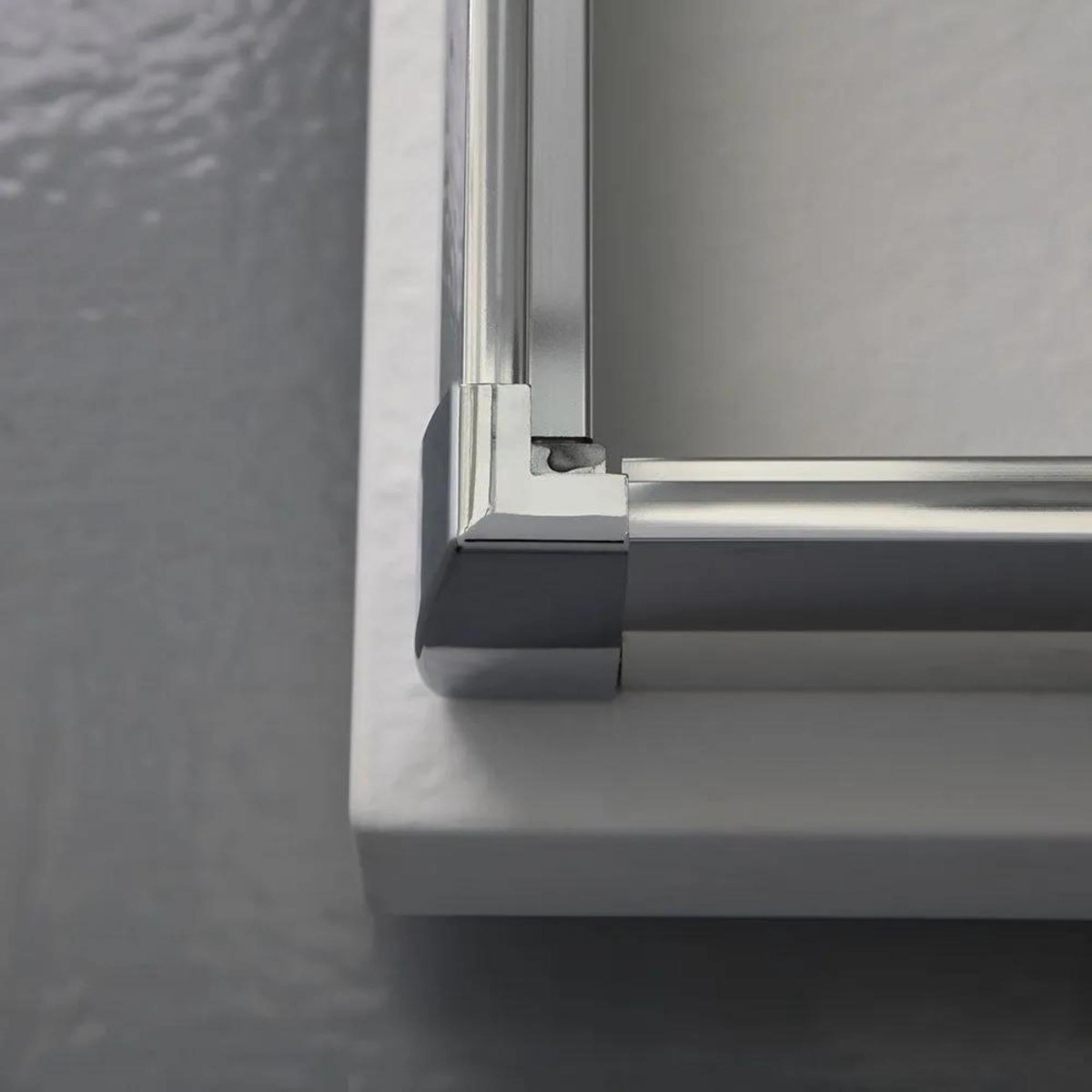 Box doccia con ante scorrevoli "Genova Two" in vetro temperato trasparente h 185 cm - MondoViro