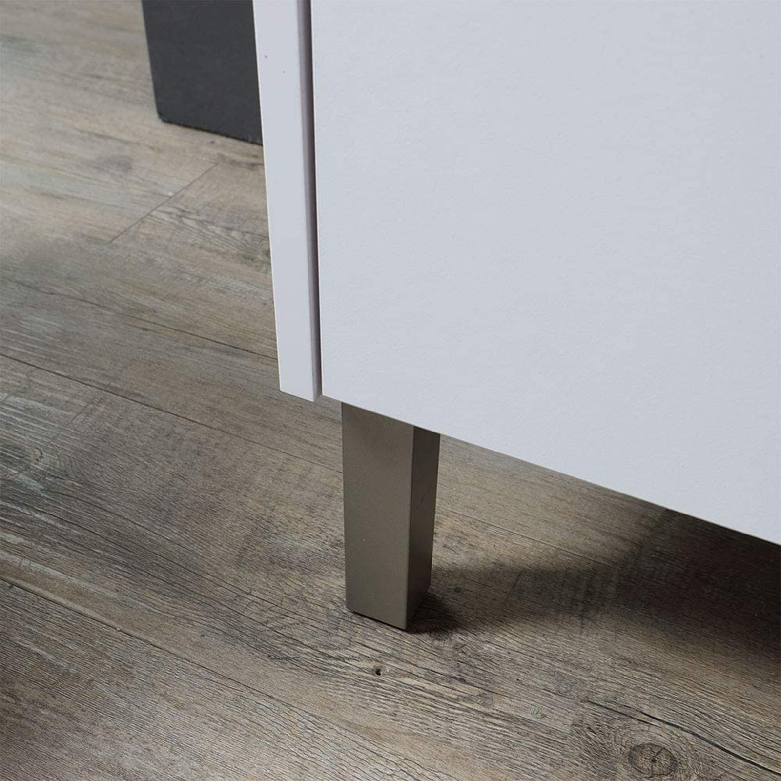 Mobile sotto lavabo "Lisbona" da bagno in truciolare con specchio led cm 80x46 75h