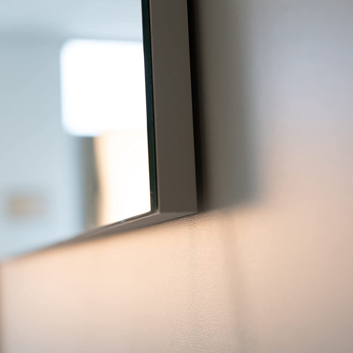 Mobile sotto lavabo "Lisbona" da bagno in truciolare con specchio led cm 80x46 75h