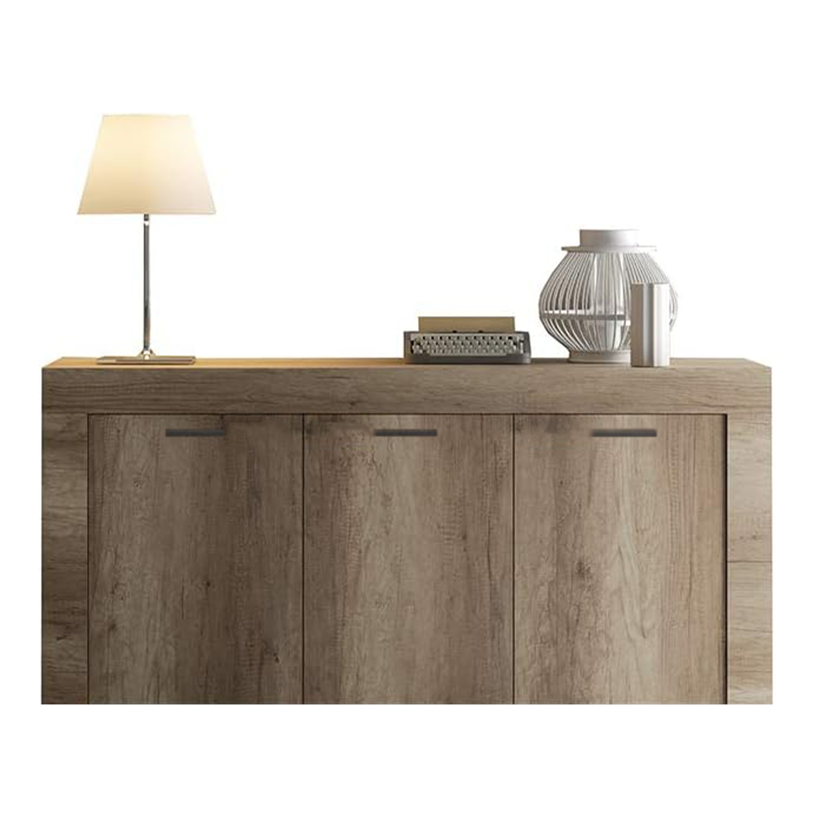 Madia credenza a buffet "K083" mobile in legno a 3 ante da soggiorno cm 150x41 82h