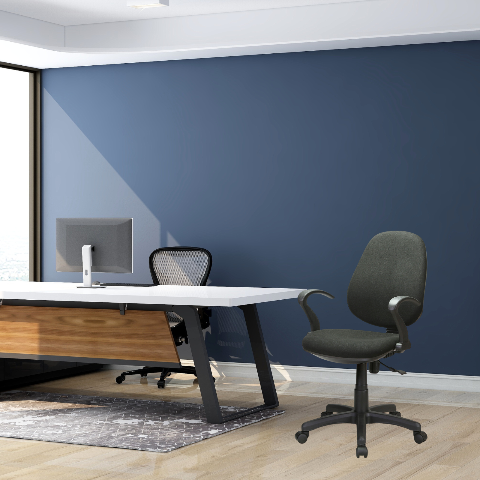 Sedia girevole da ufficio "Office" poltrona direzionale con ruote e alza persona da gaming